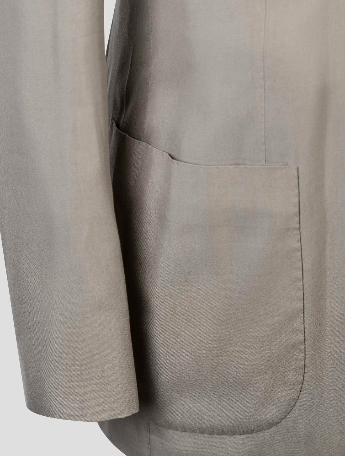 Kiton Taupe Lyocell Viscose Silk Suit