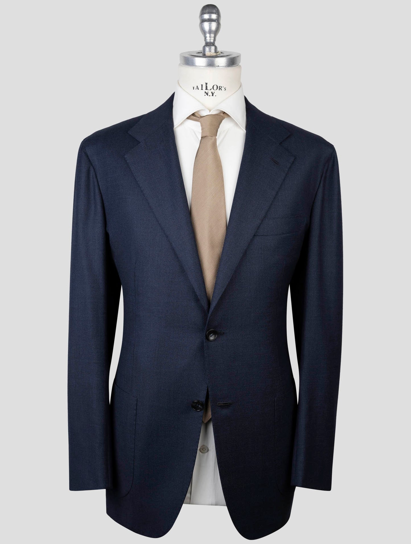 Kiton Blue Virgin Wool Suit