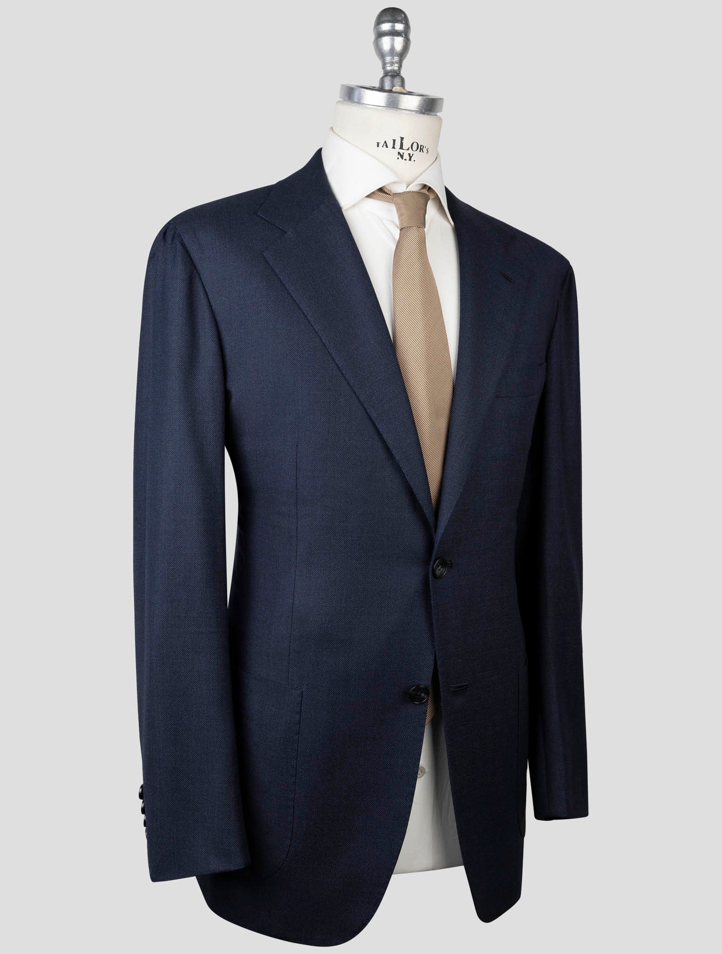 Kiton Blue Virgin Wool Suit