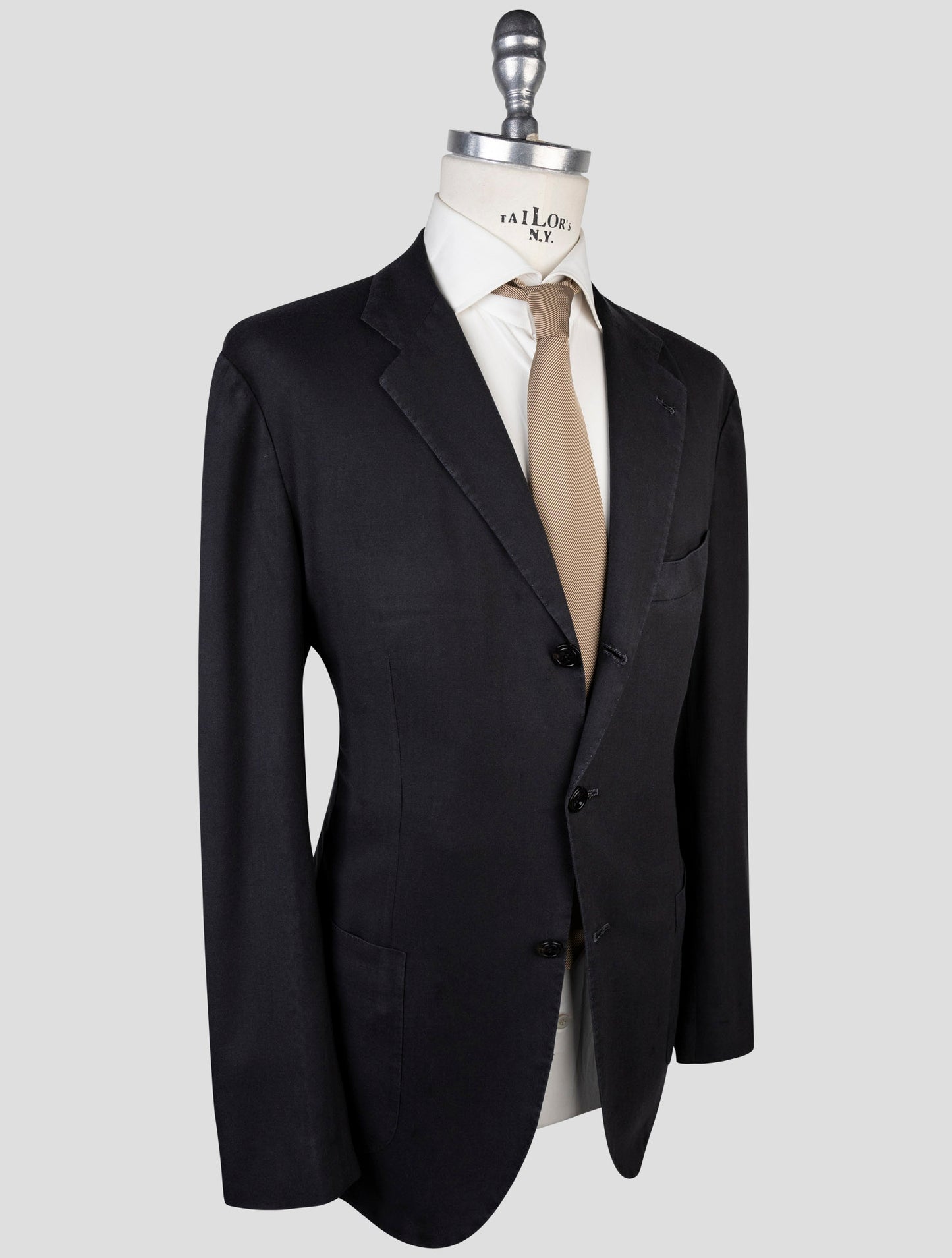 Kiton Black Cashmere Blazer