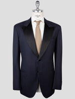 Kiton Blue Wool 14 Micron Suit Smoking