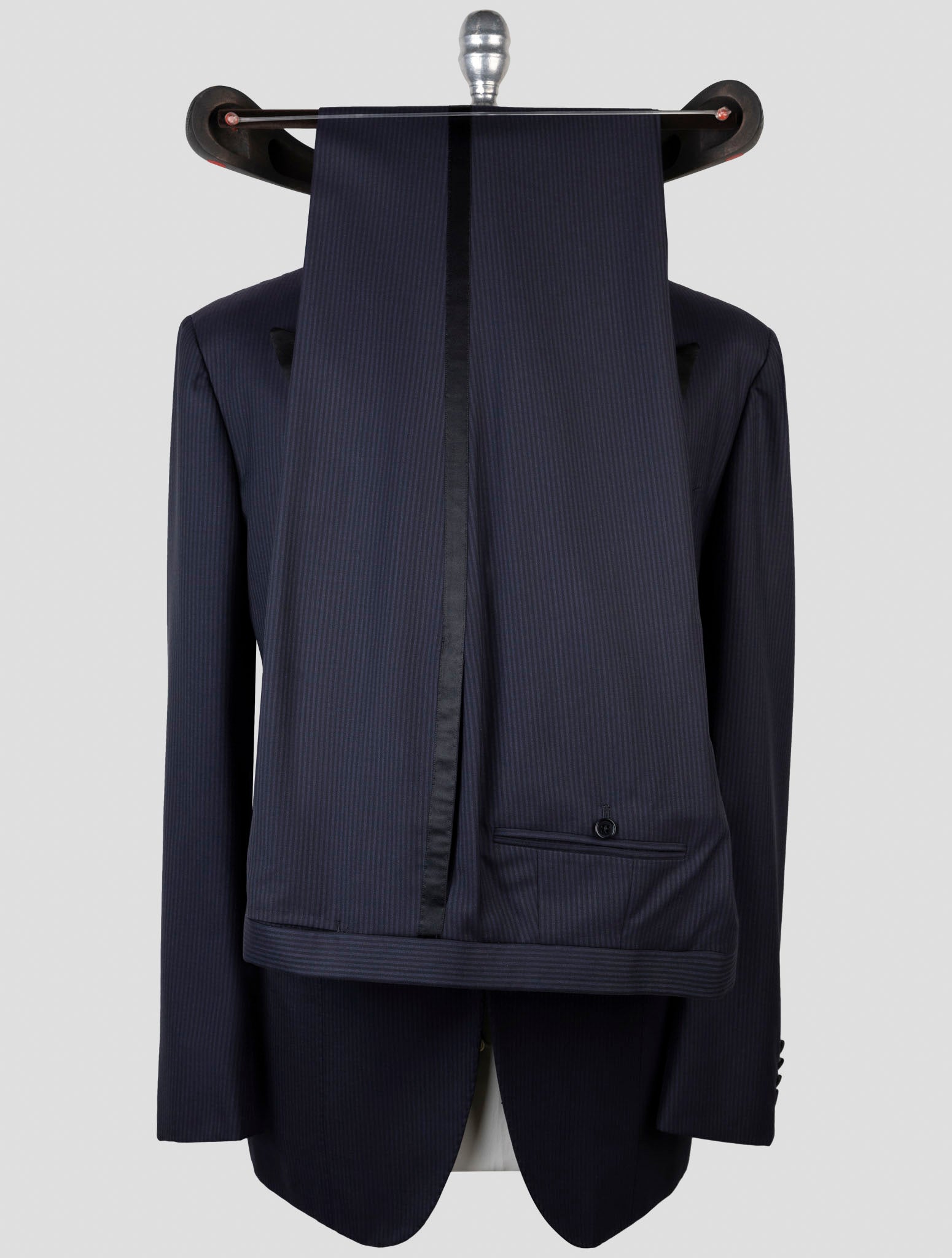 Kiton Blue Wool 14 Micron Suit Smoking