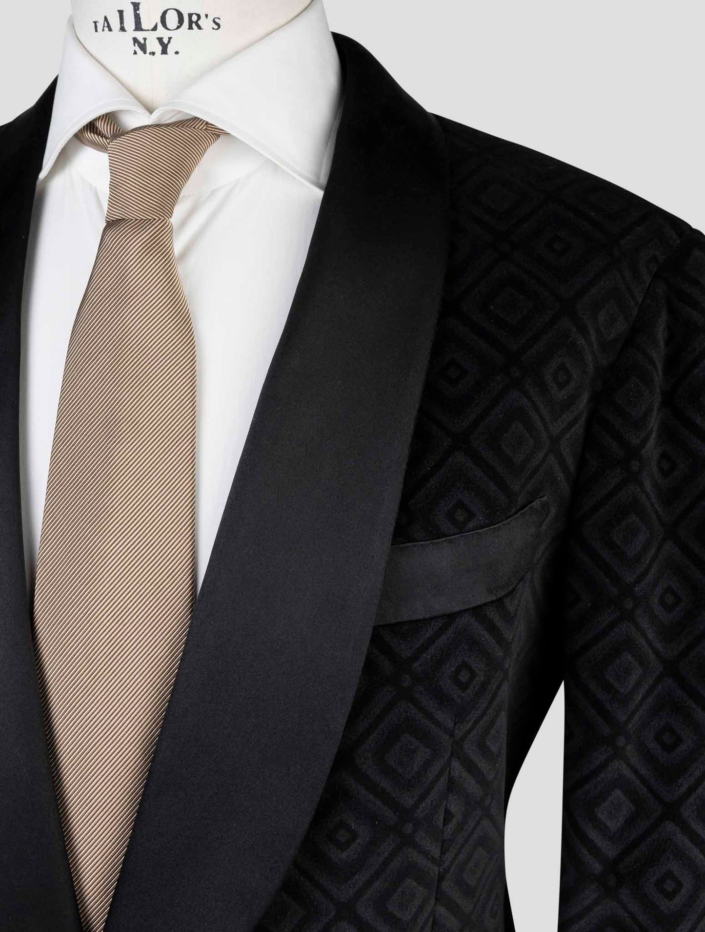 Kiton Black Cotton Blazer