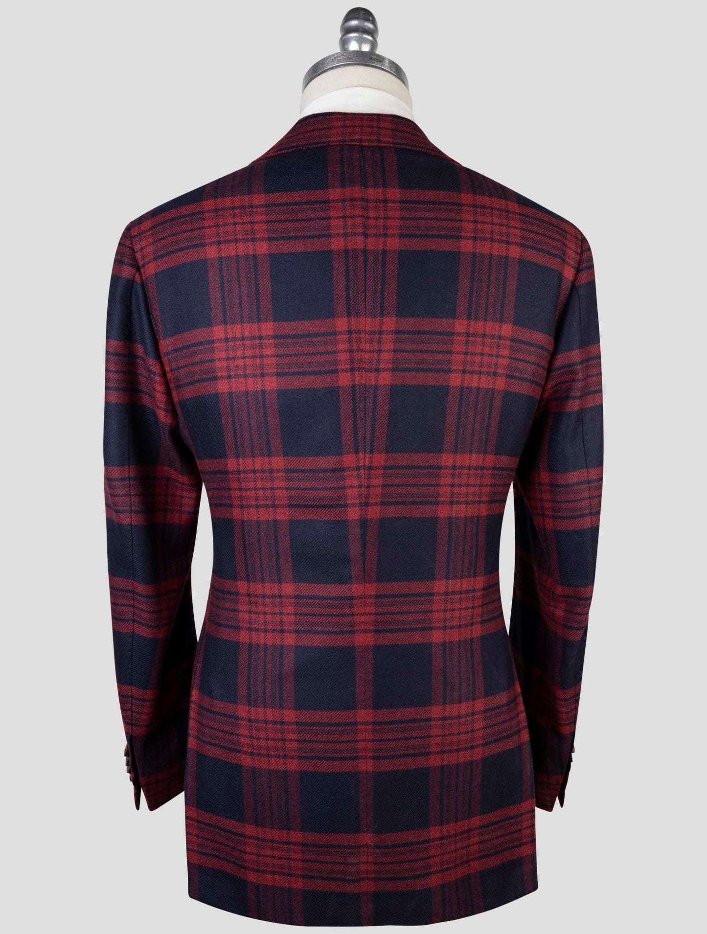 Kiton Red Blue Cashmere Blazer
