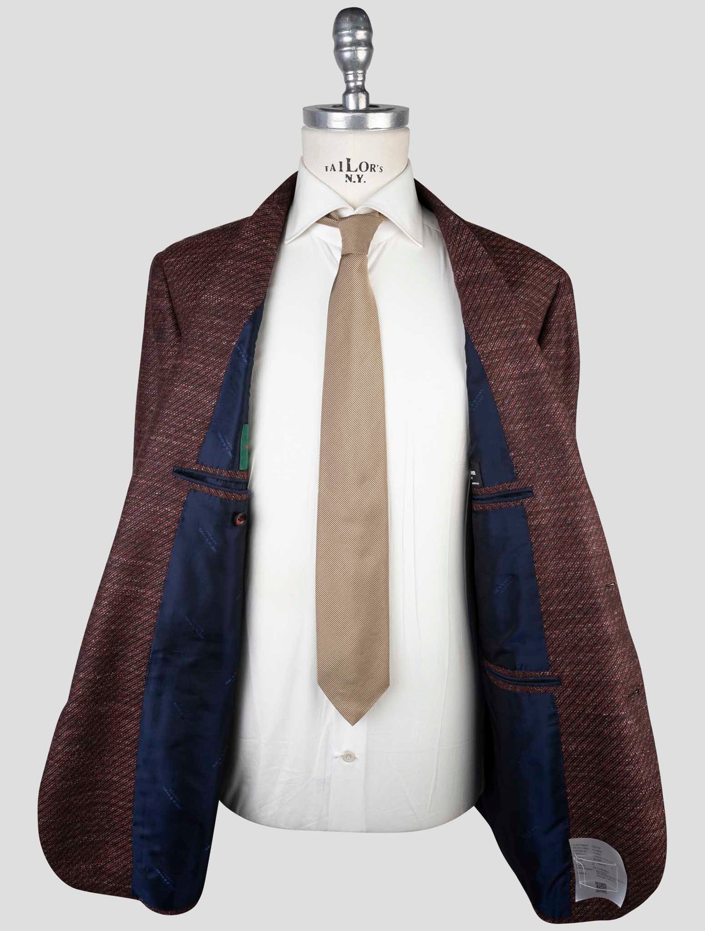 Kiton Multicolor Cashmere Virgin Wool Silk Linen Blazer