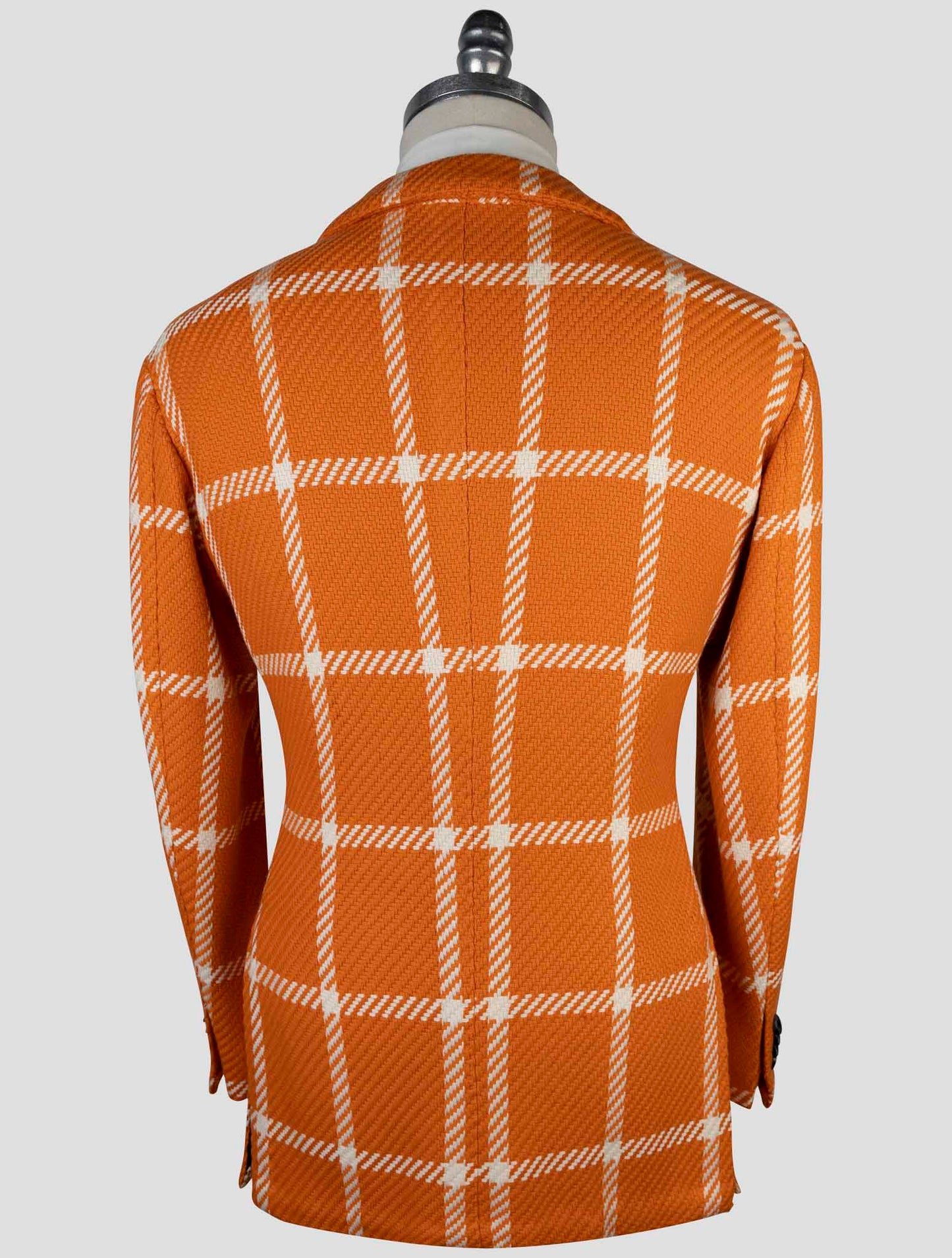 Kiton Orange White Cashmere Blazer