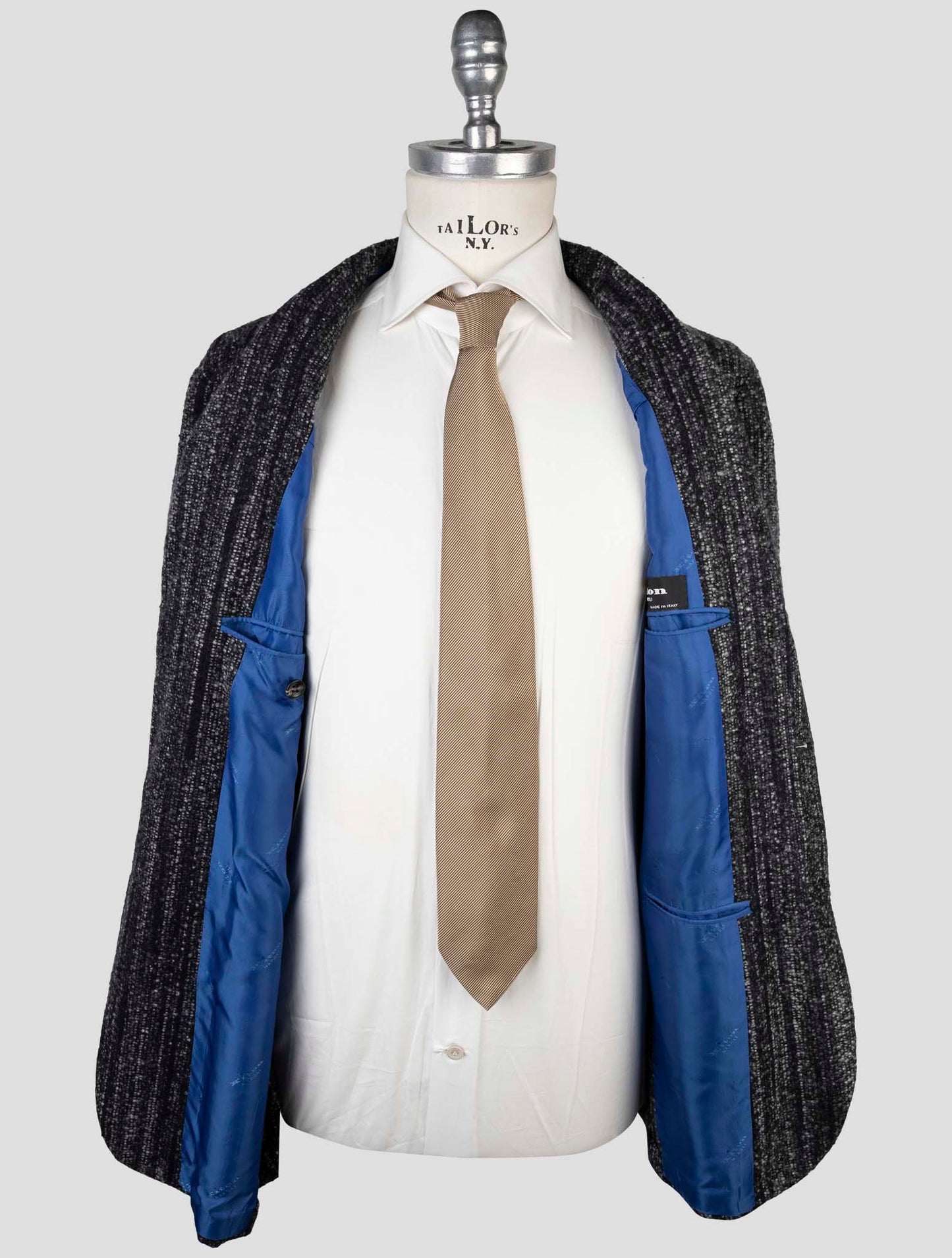 Kiton Multicolor Cashmere Silk Blazer