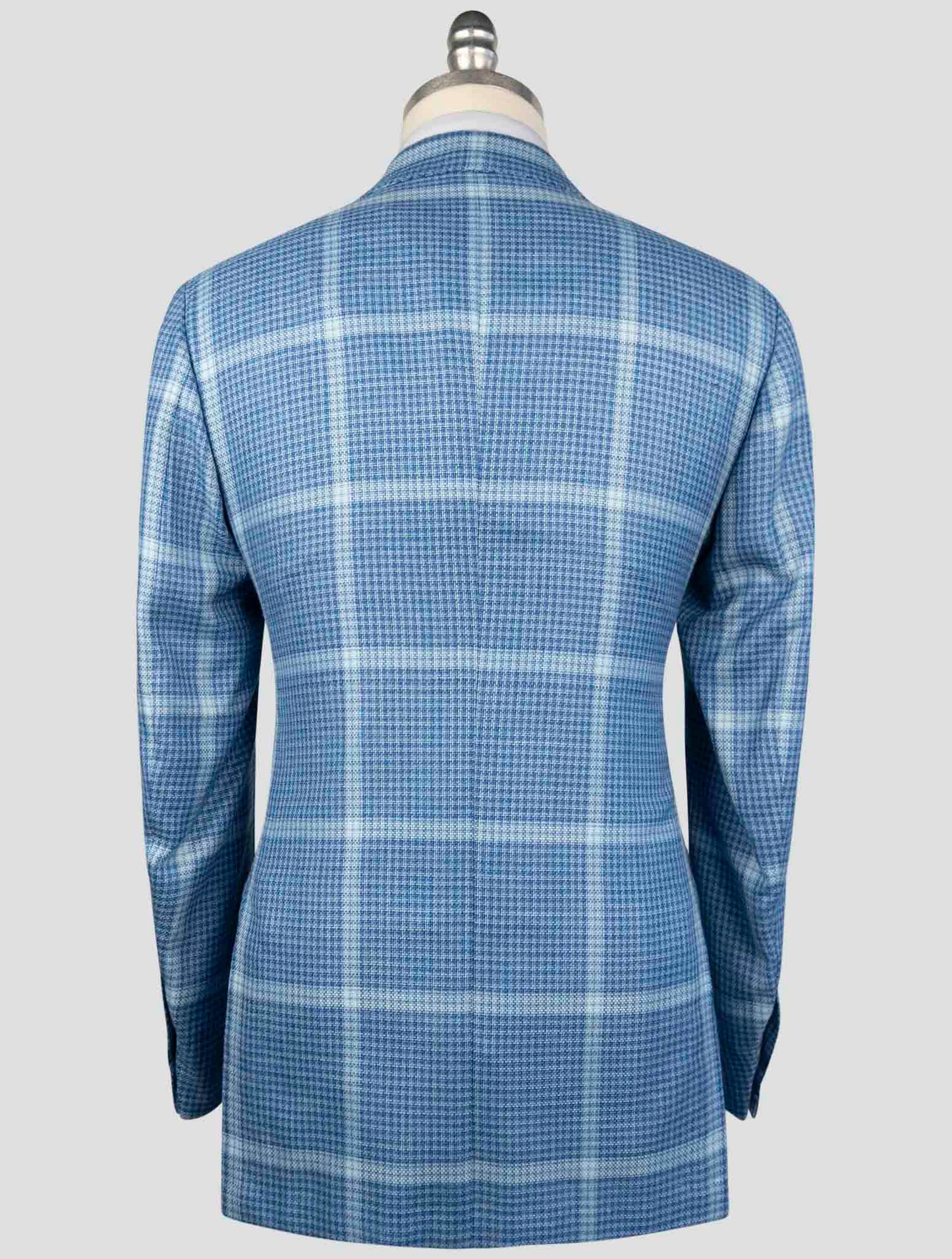 Kiton Blue Cashmere Silk Linen Blazer