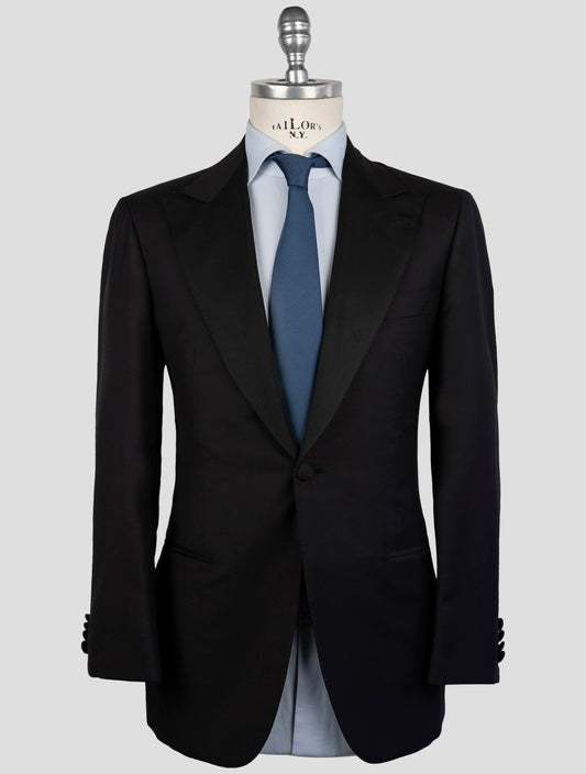 Kiton Black Wool 14 Micron Suit