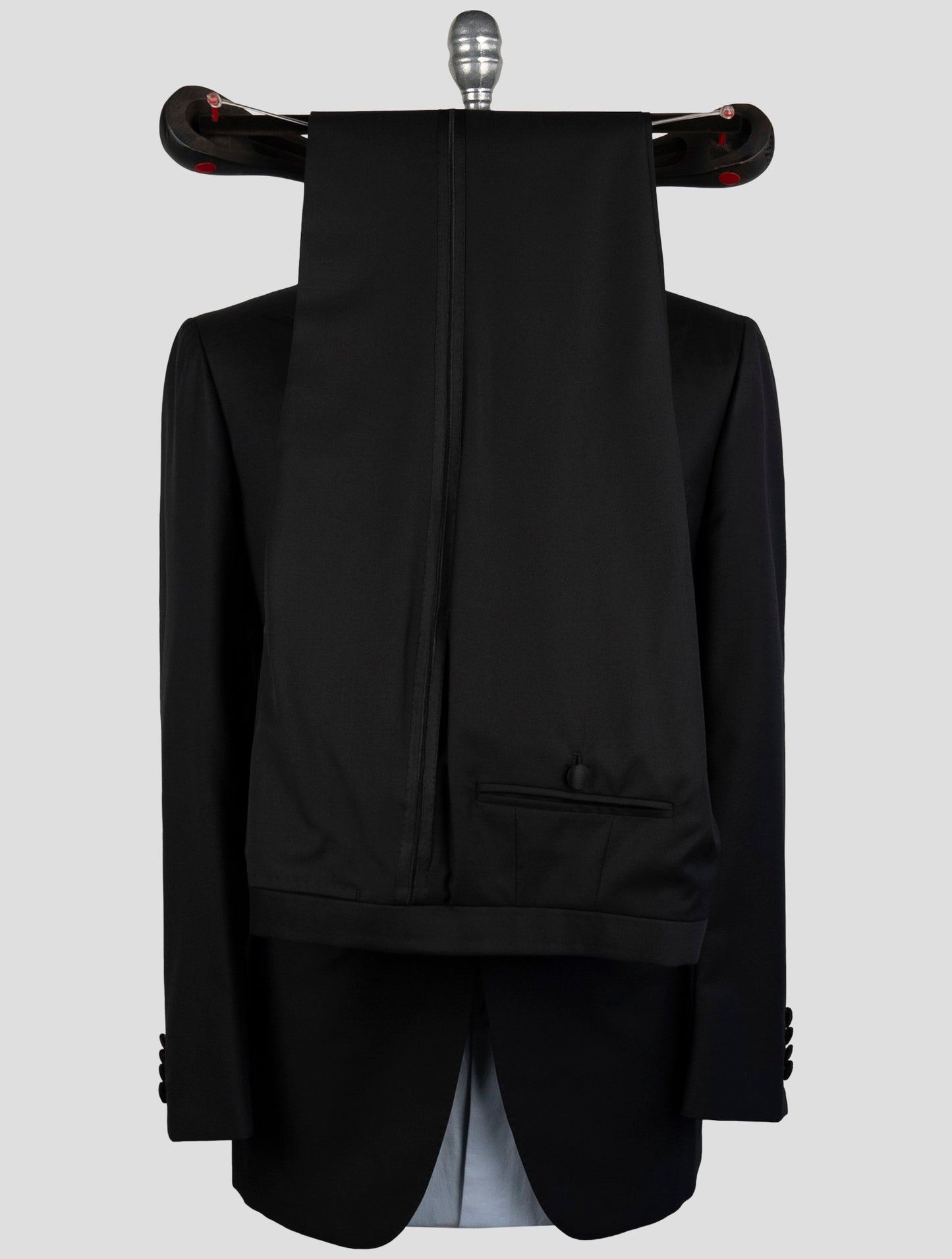 Kiton Black Wool 14 Micron Suit