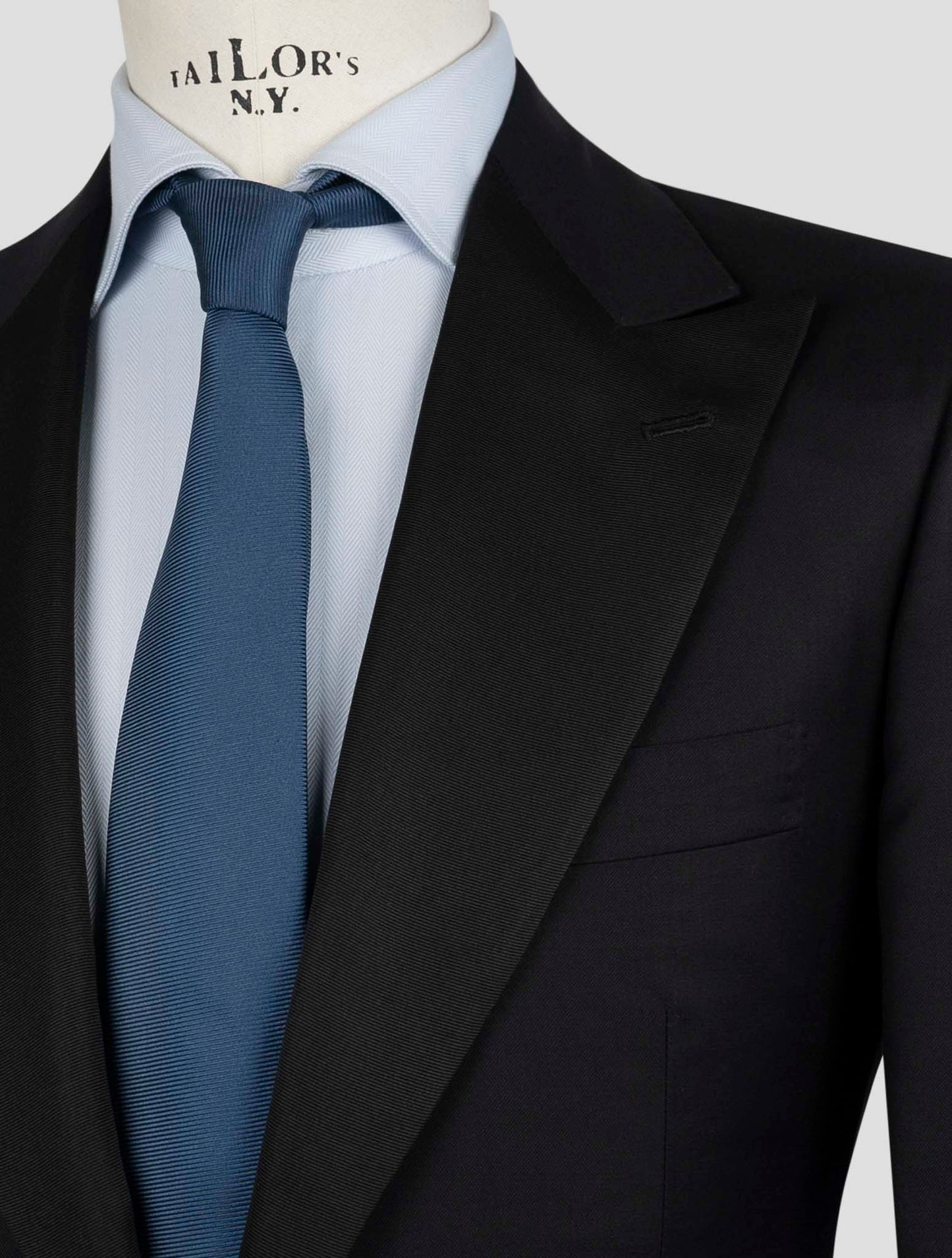 Kiton Black Wool 14 Micron Suit