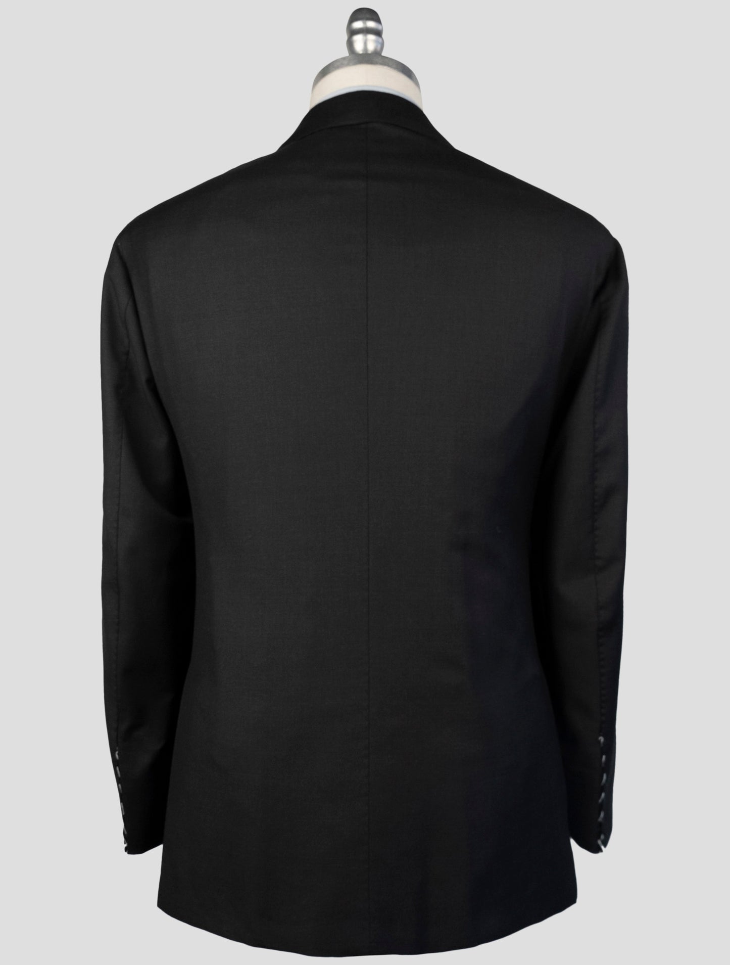 Kiton Black Wool 150's Diamante Blue Blazer 2 Pieces