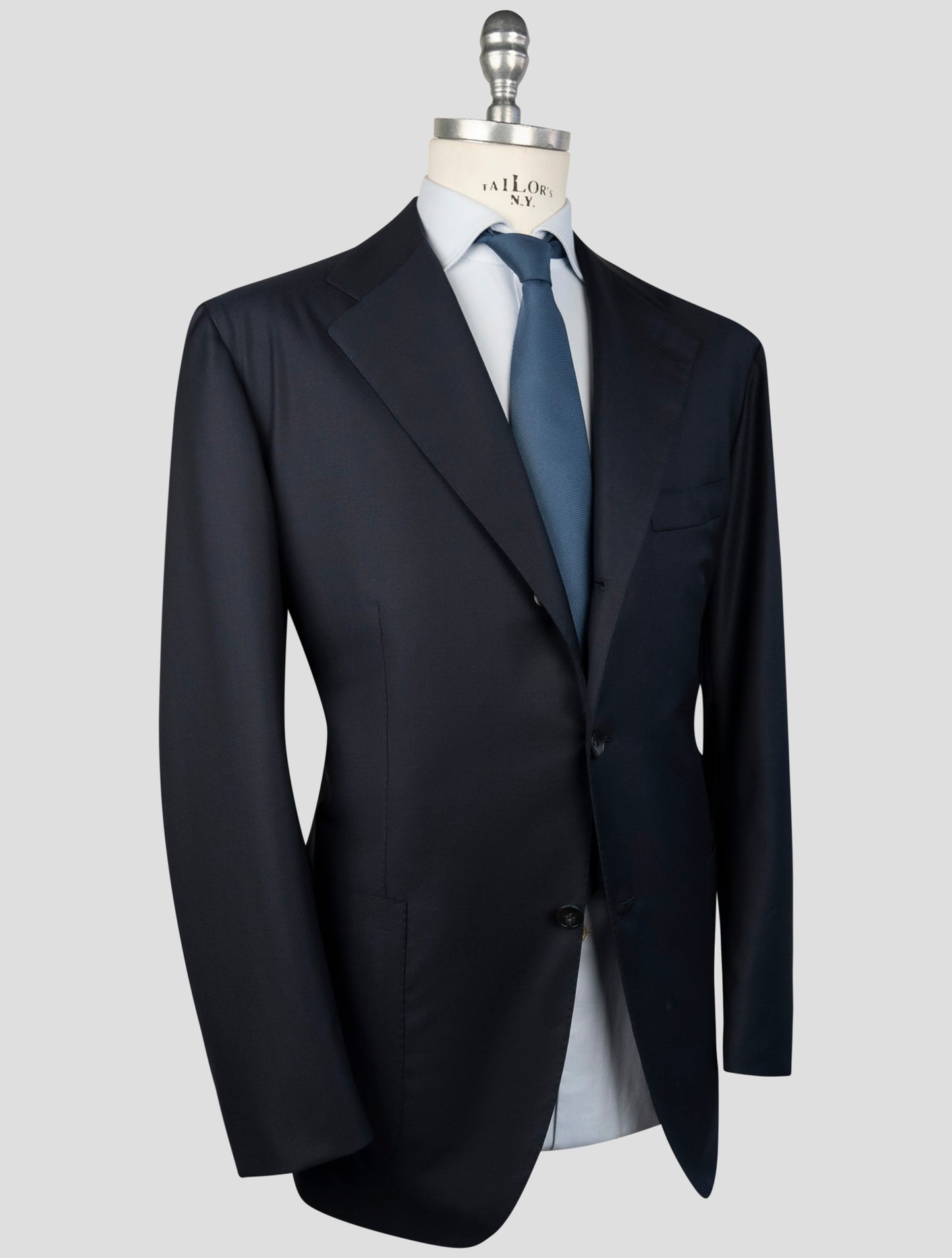 Kiton Blue Wool Blazer