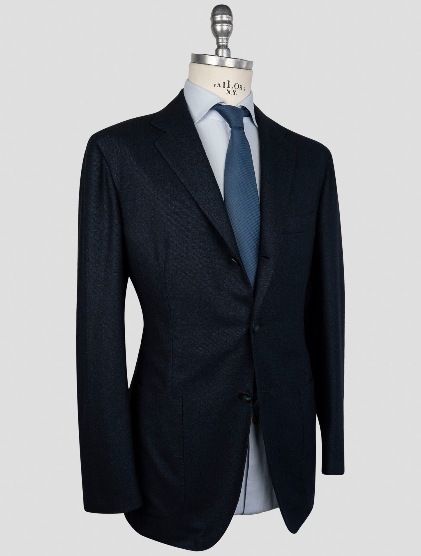 Kiton Blue Cashmere Suit