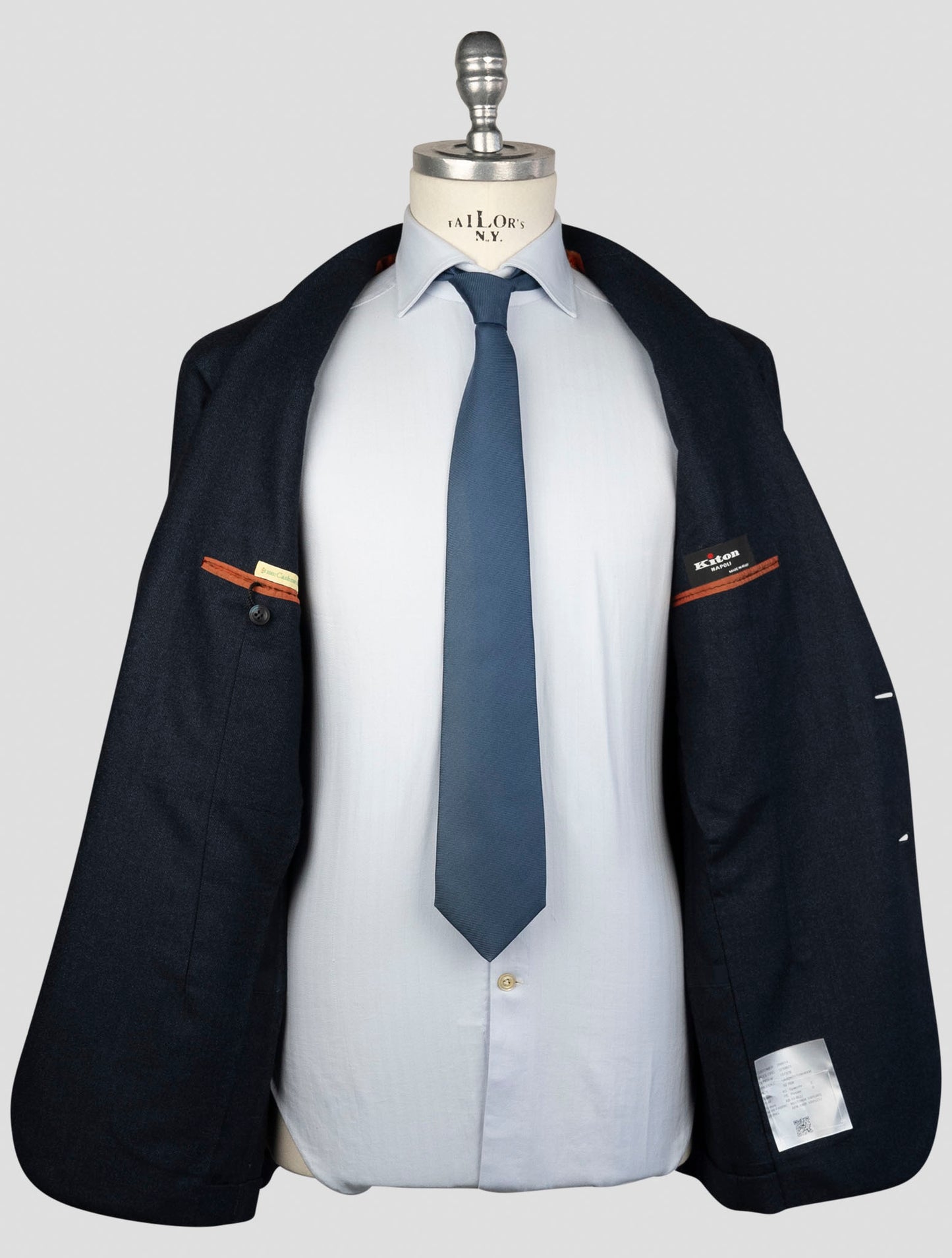 Kiton Blue Cashmere Suit