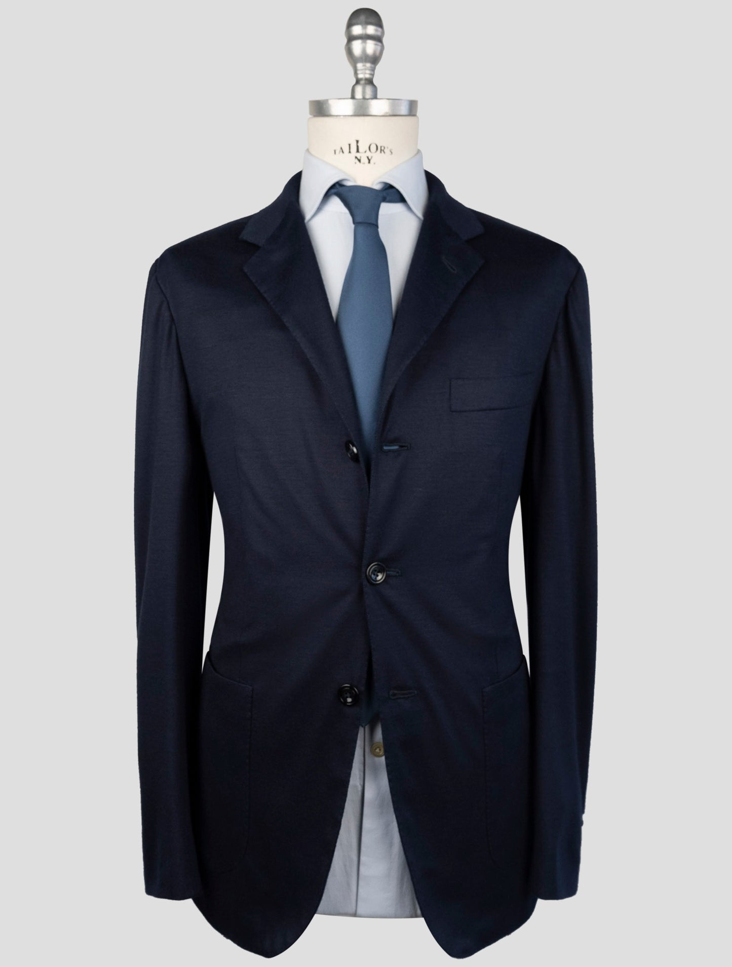 Kiton Blue Cashmere Blazer