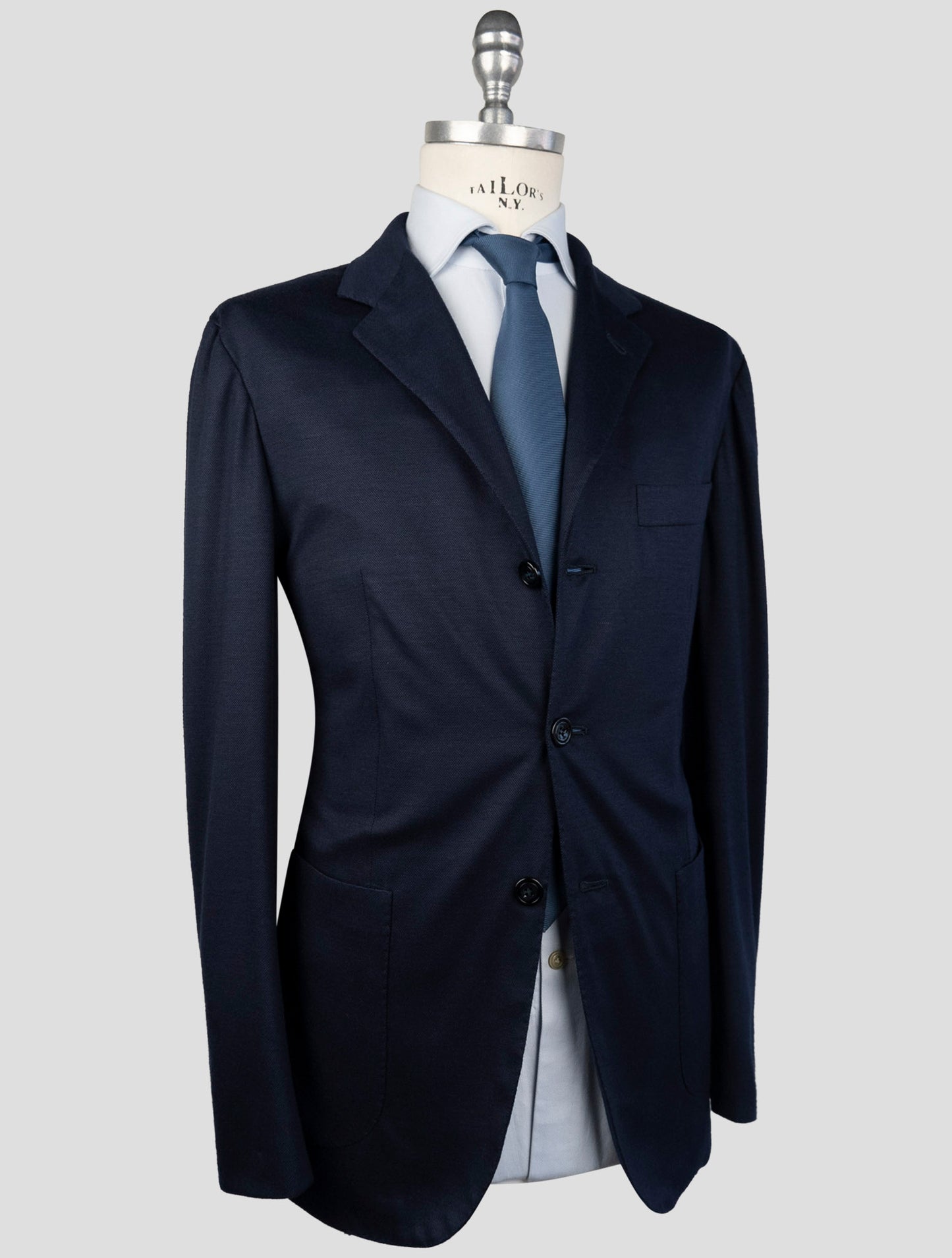 Kiton Blue Cashmere Blazer
