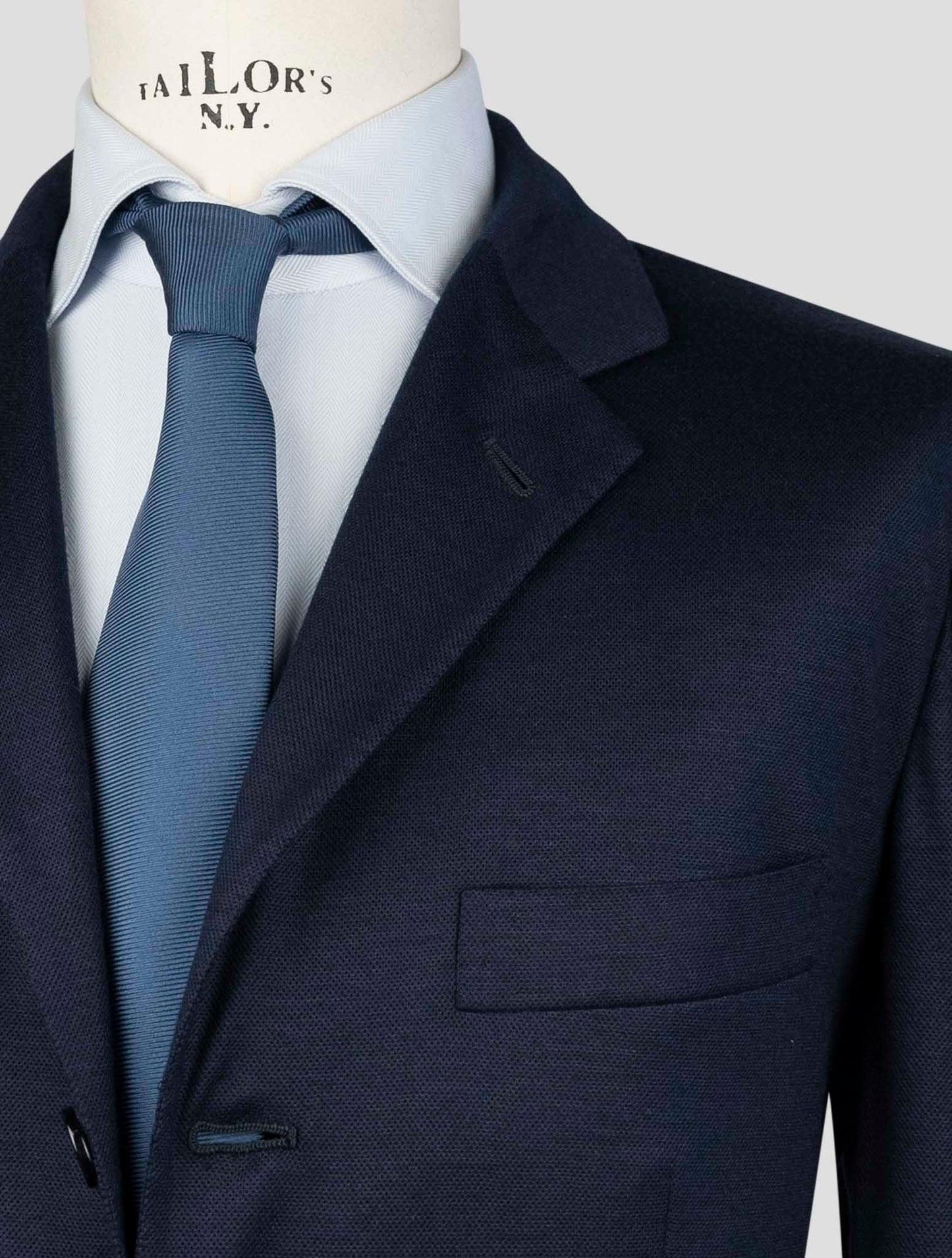 Kiton Blue Cashmere Blazer