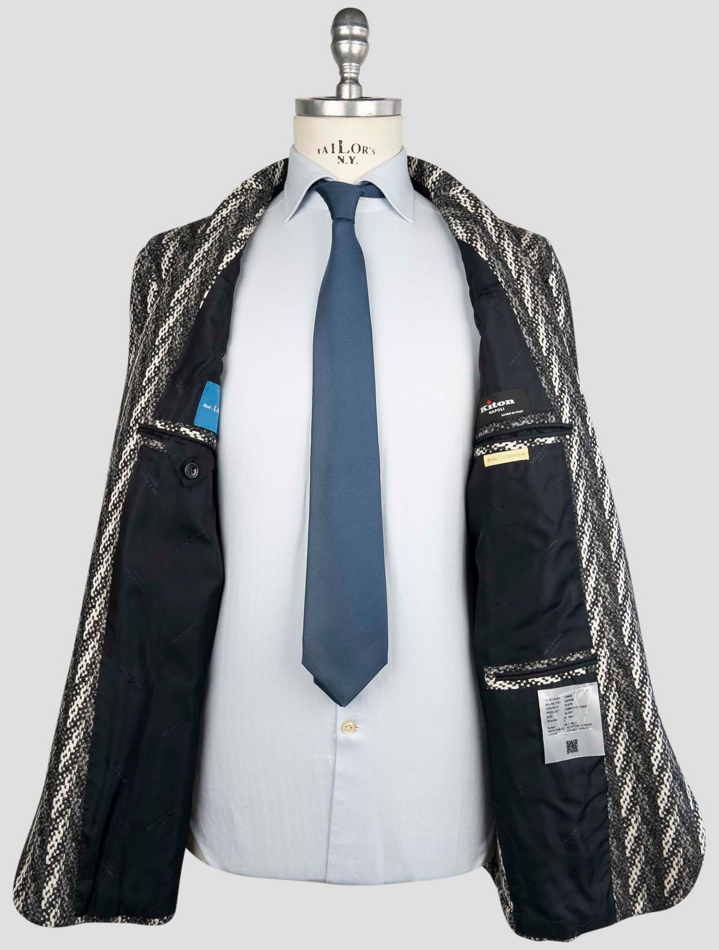 Kiton Gray Cashmere Blazer
