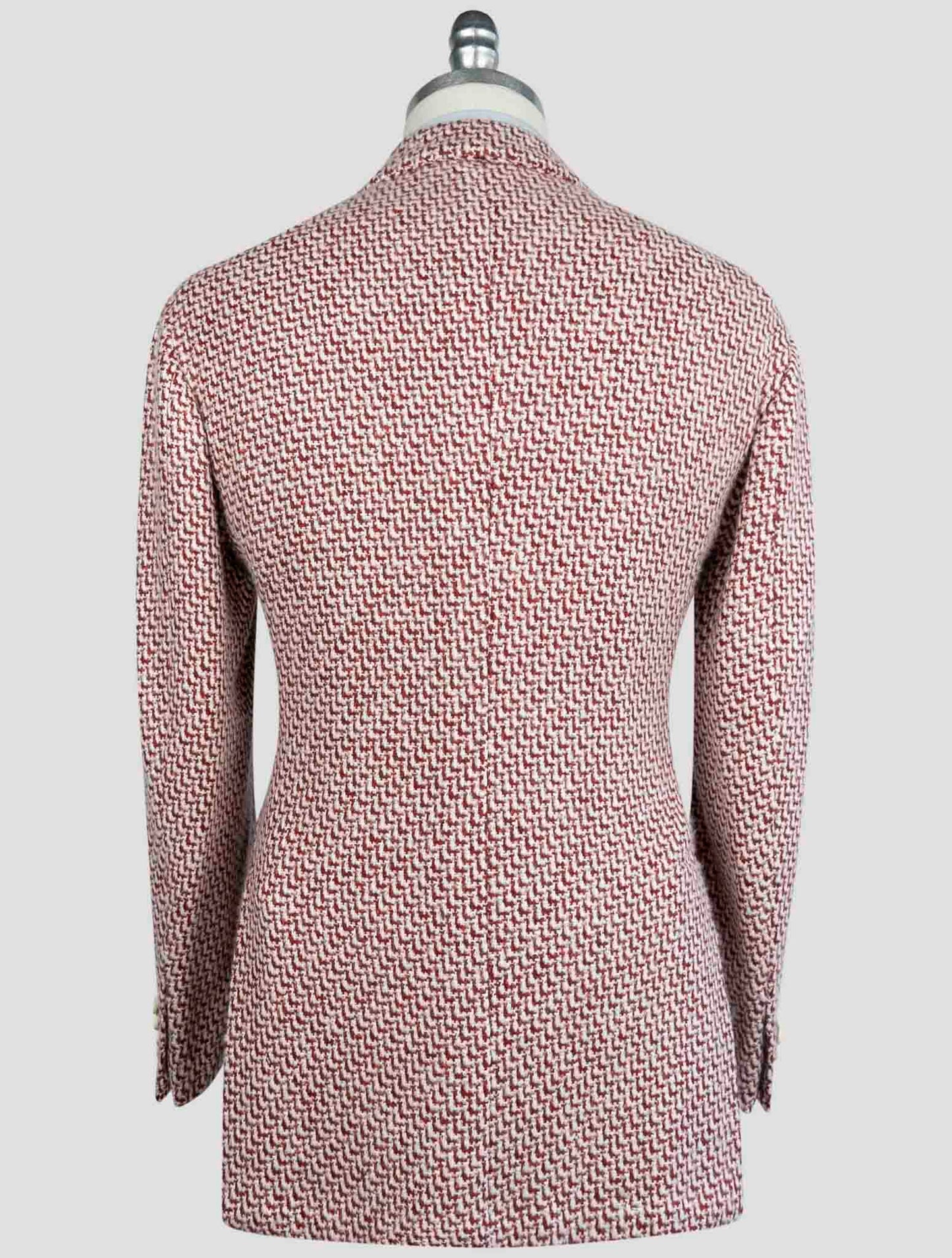 Kiton Red Cashmere Silk Blazer
