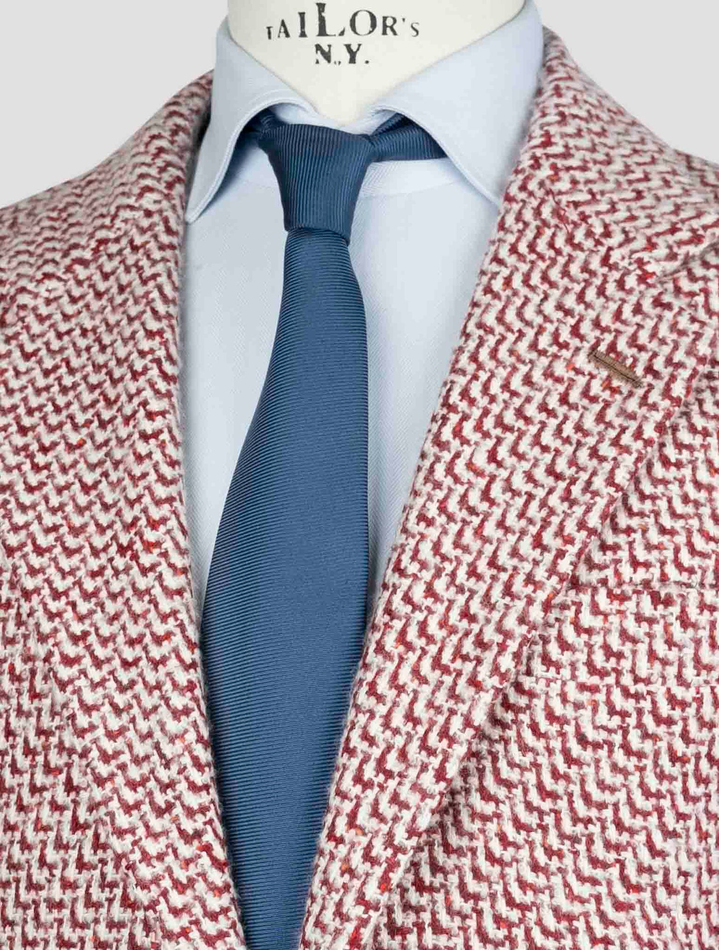 Kiton Red Cashmere Silk Blazer