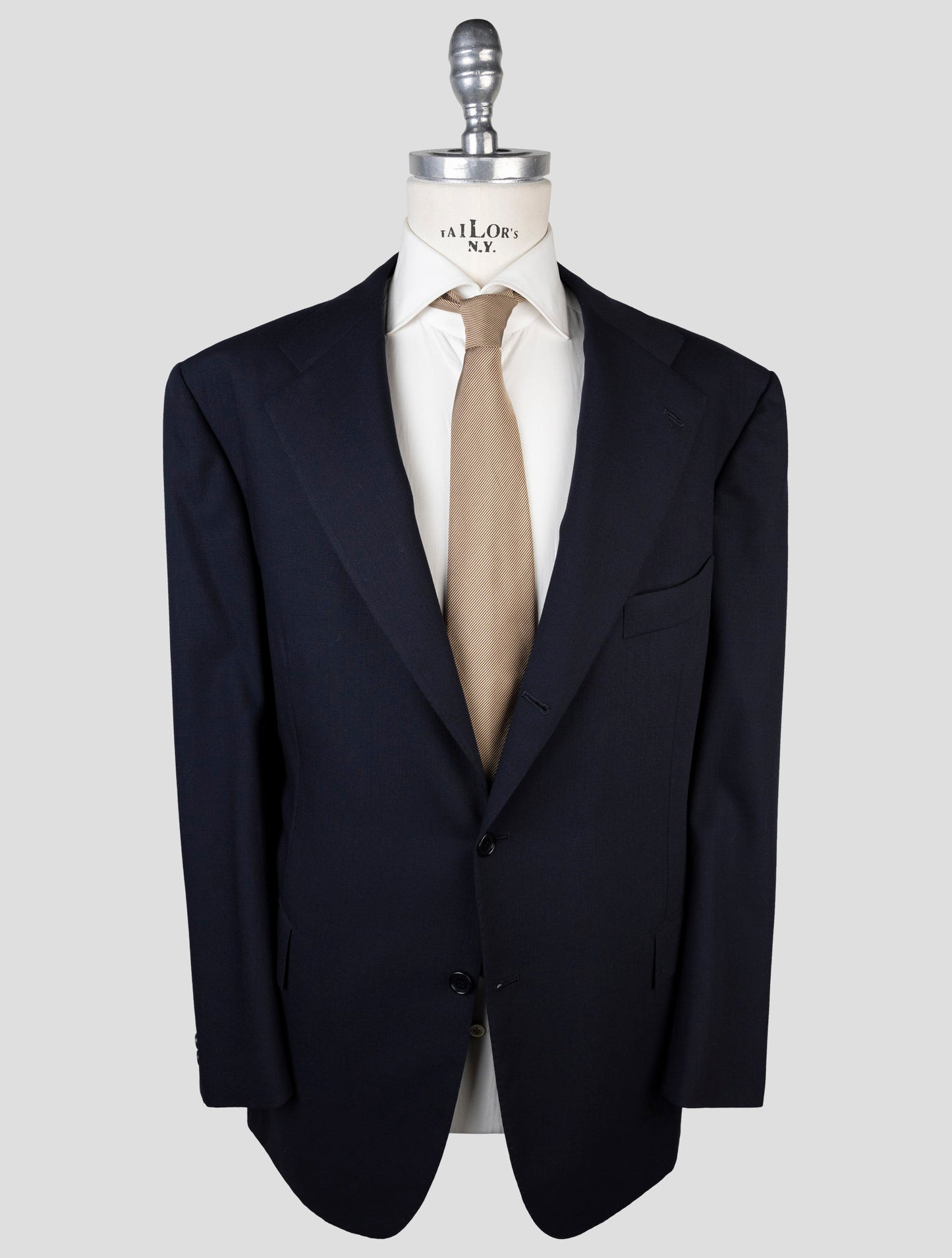 Kiton Blue Wool Blazer