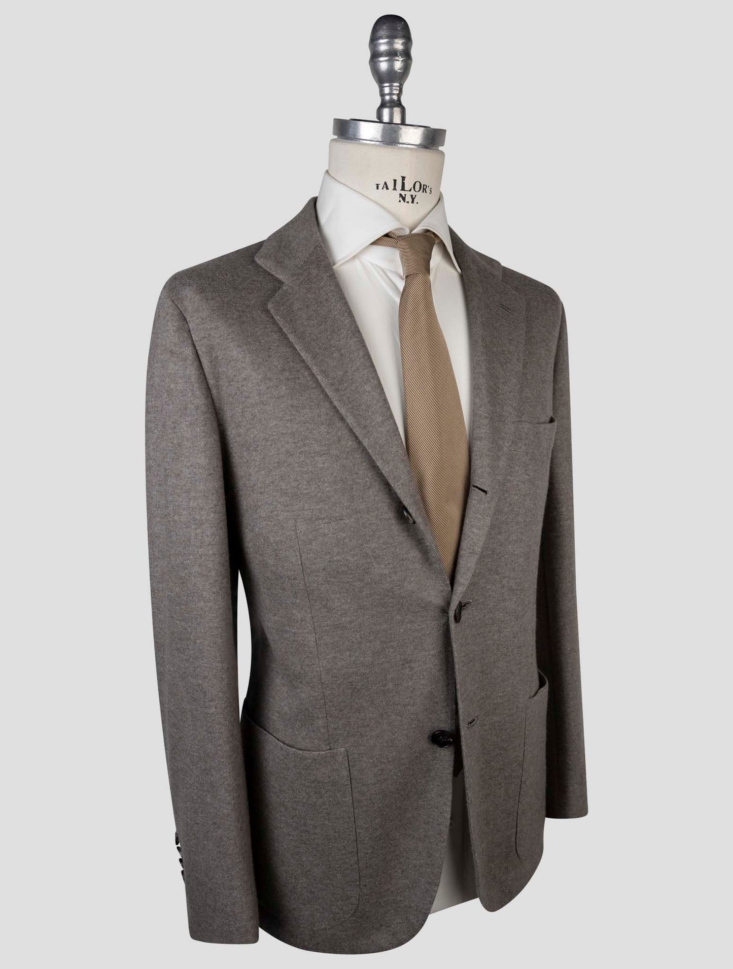 Kiton Gray Cashmere Pa Blazer