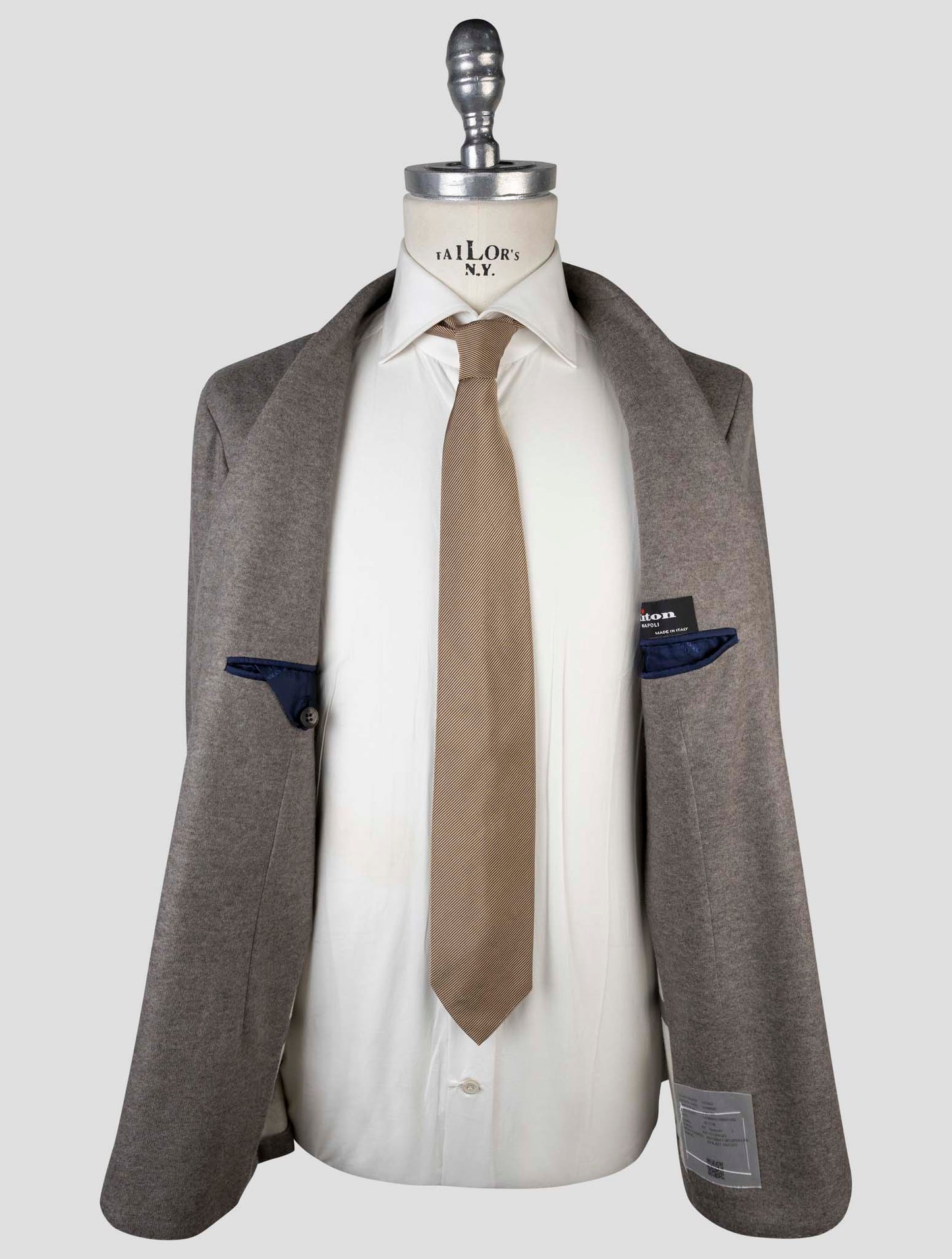Kiton Gray Cashmere Pa Blazer