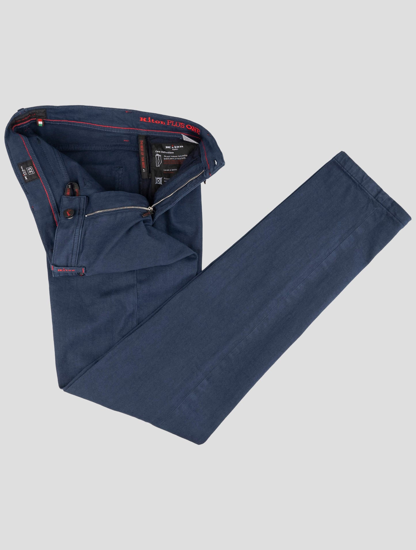 Kiton Blue Cotton Ea Jeans Special Edition Plus One