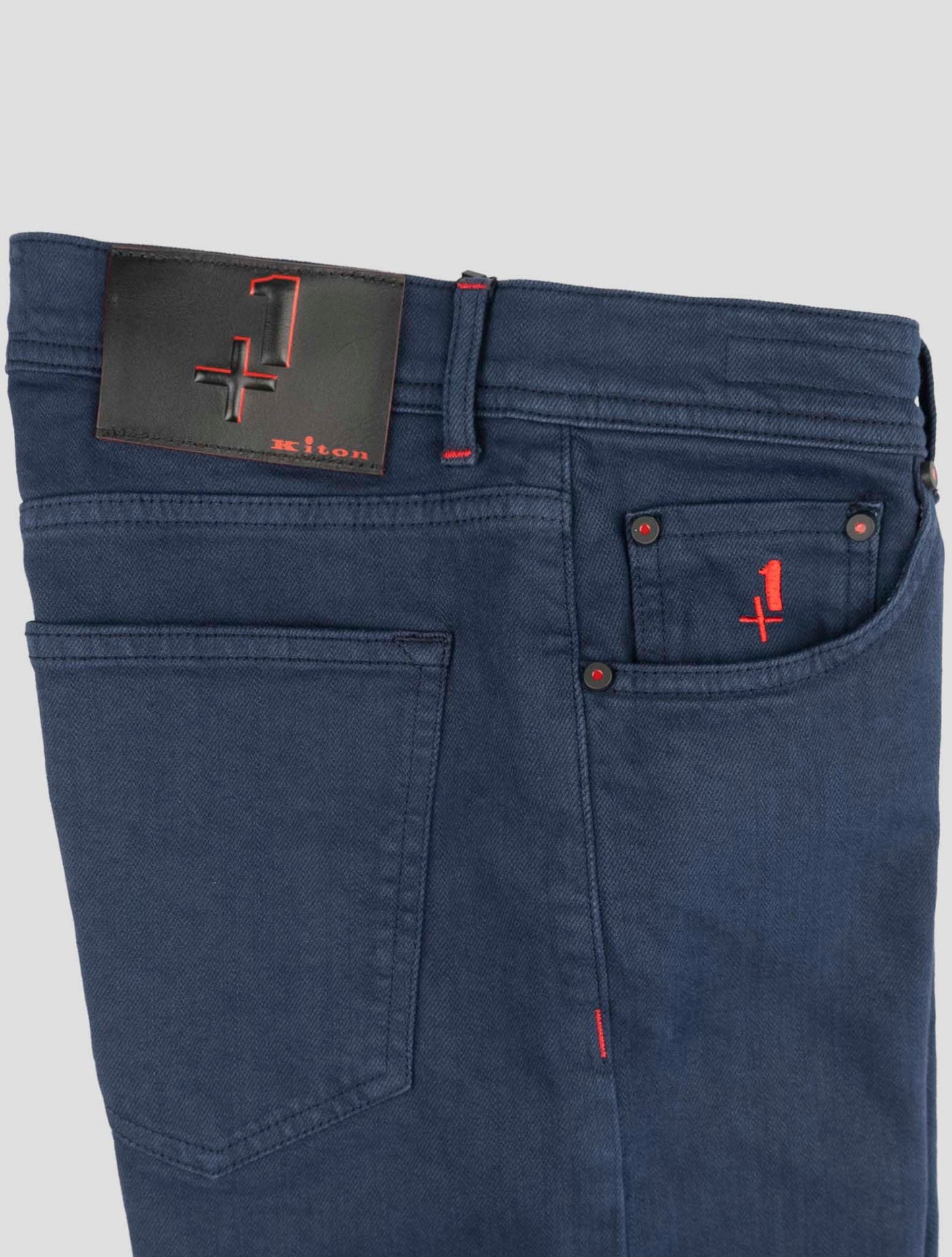 Kiton Blue Cotton Ea Jeans Special Edition Plus One