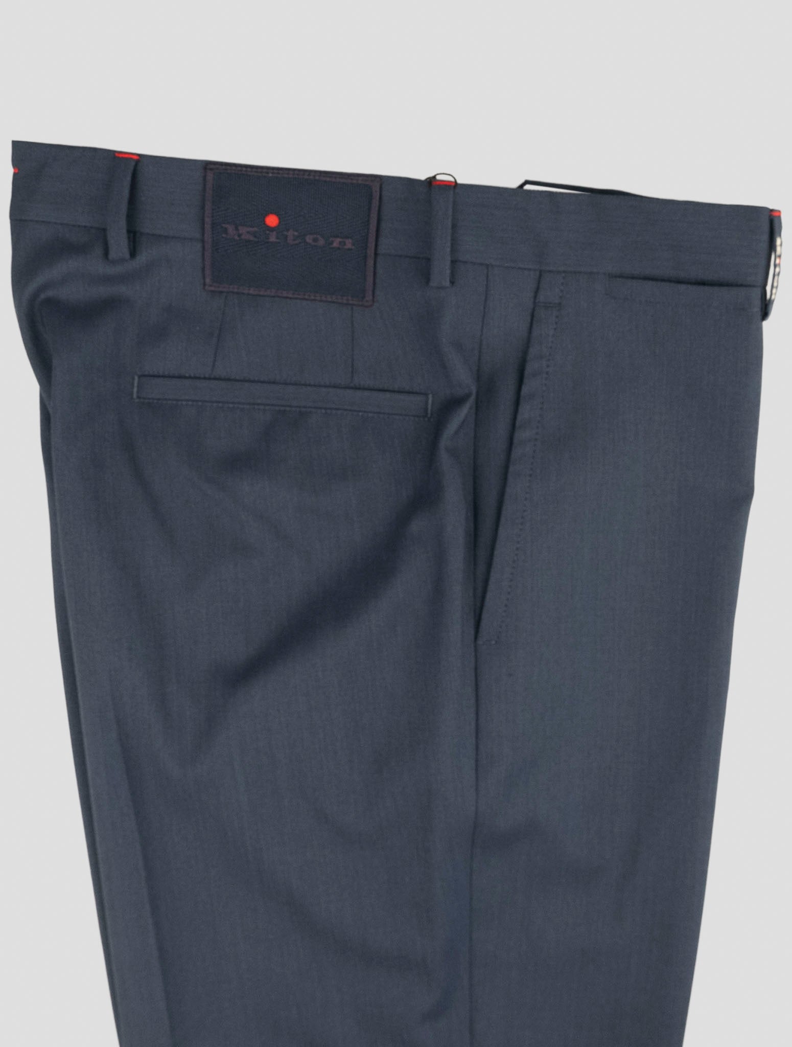 Kiton Blue Wool Pants