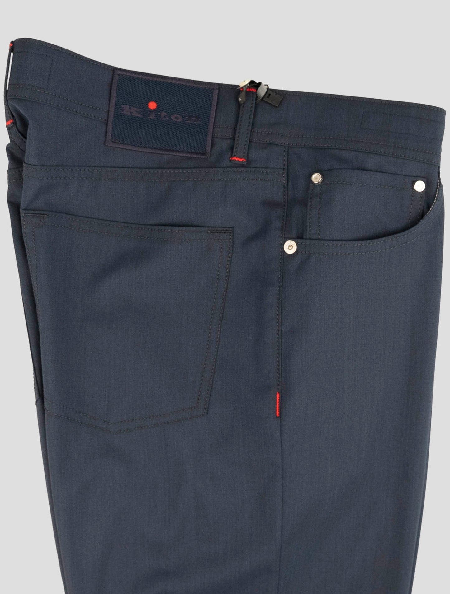 Kiton Blue Wool Jeans