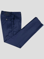 Kiton Blue Virgin Wool Pants