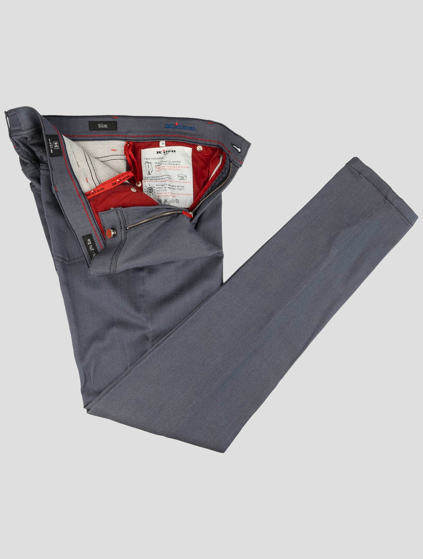 Kiton Blue Cotton Ea Jeans