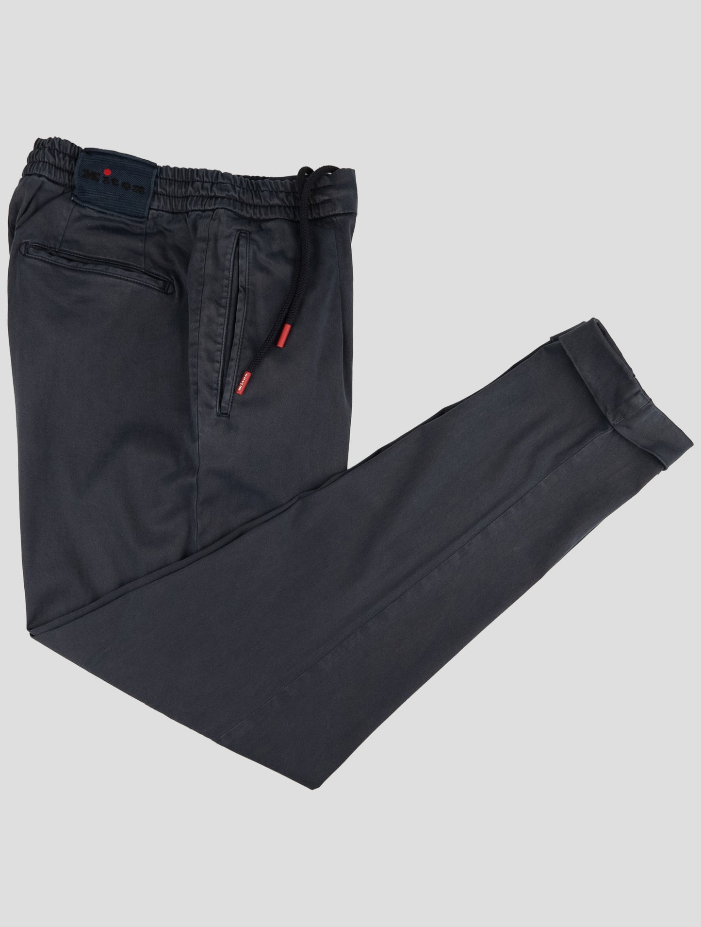 Kiton Blue Lyocell Cotton Ea Pants