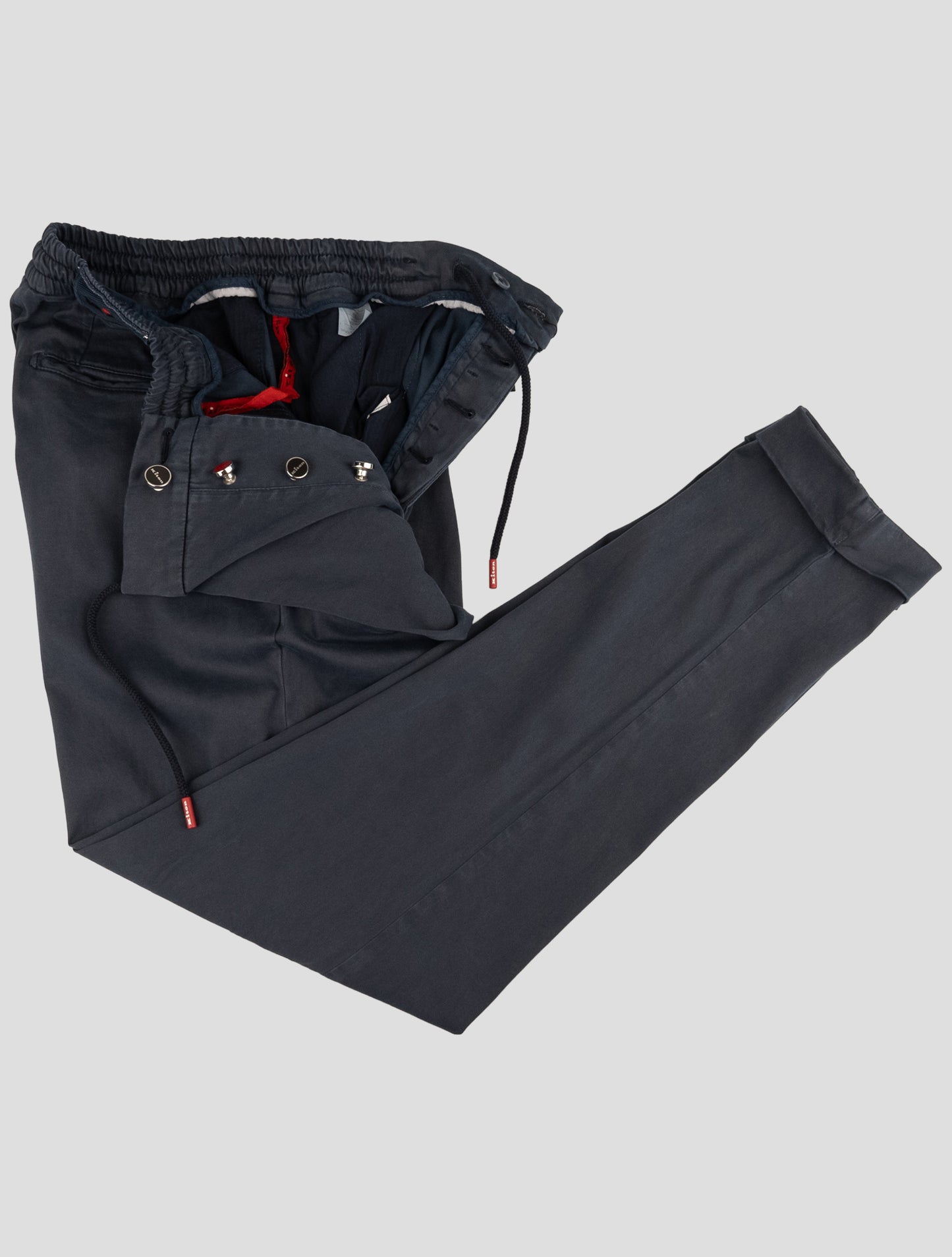 Kiton Blue Lyocell Cotton Ea Pants