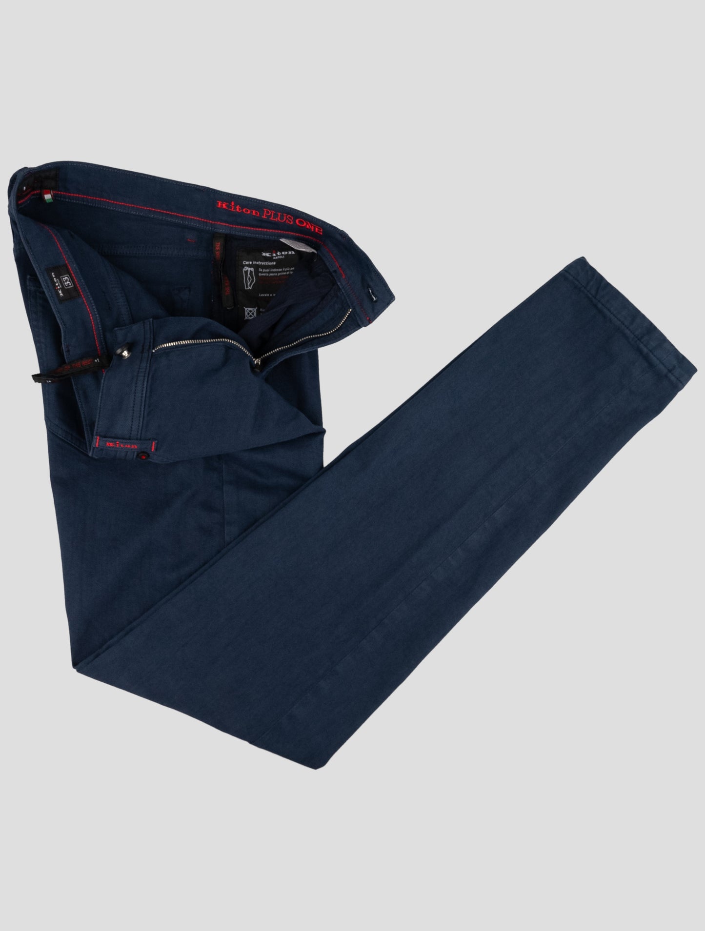 Kiton Blue Cotton Ea Jeans Special Edition Plus One