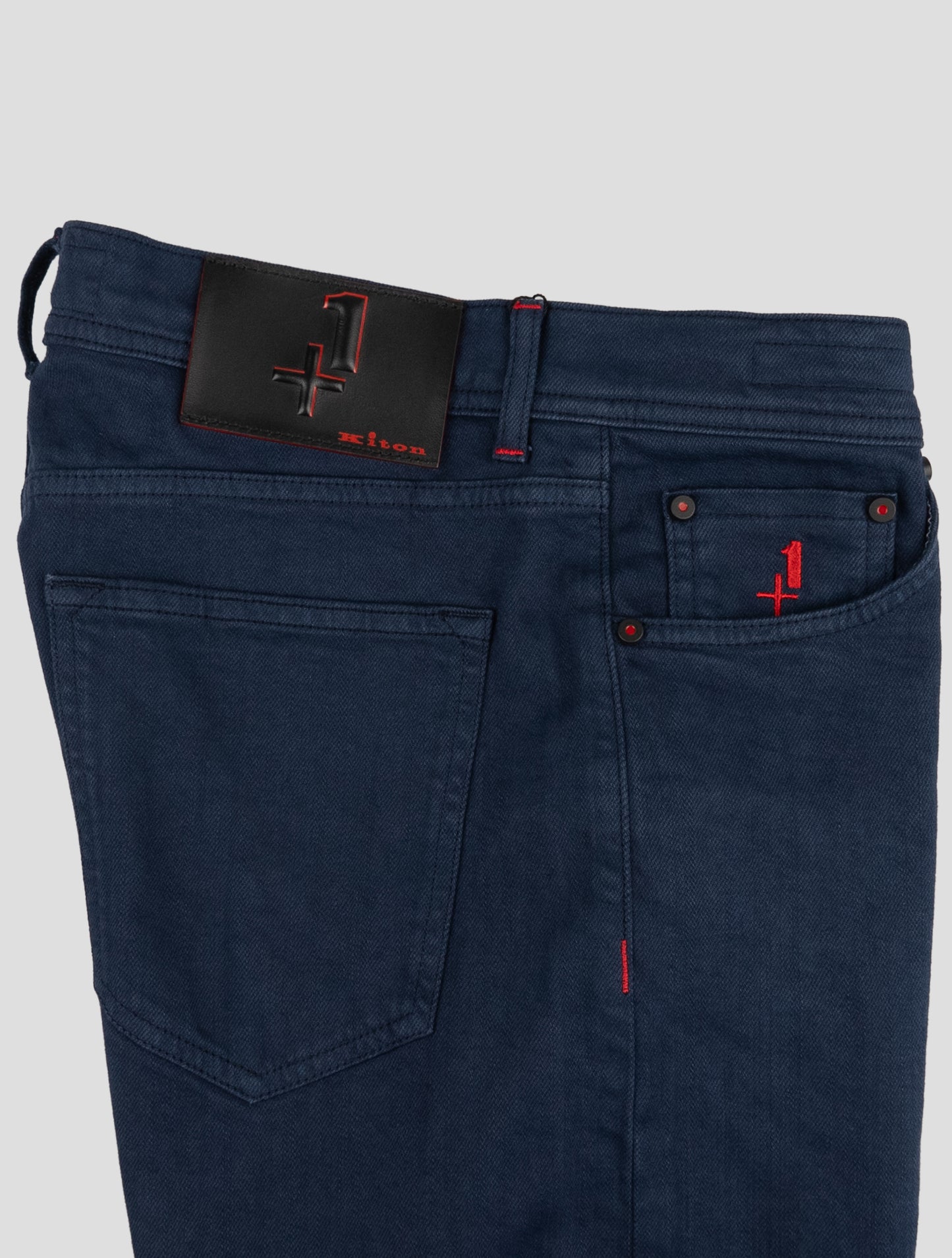 Kiton Blue Cotton Ea Jeans Special Edition Plus One
