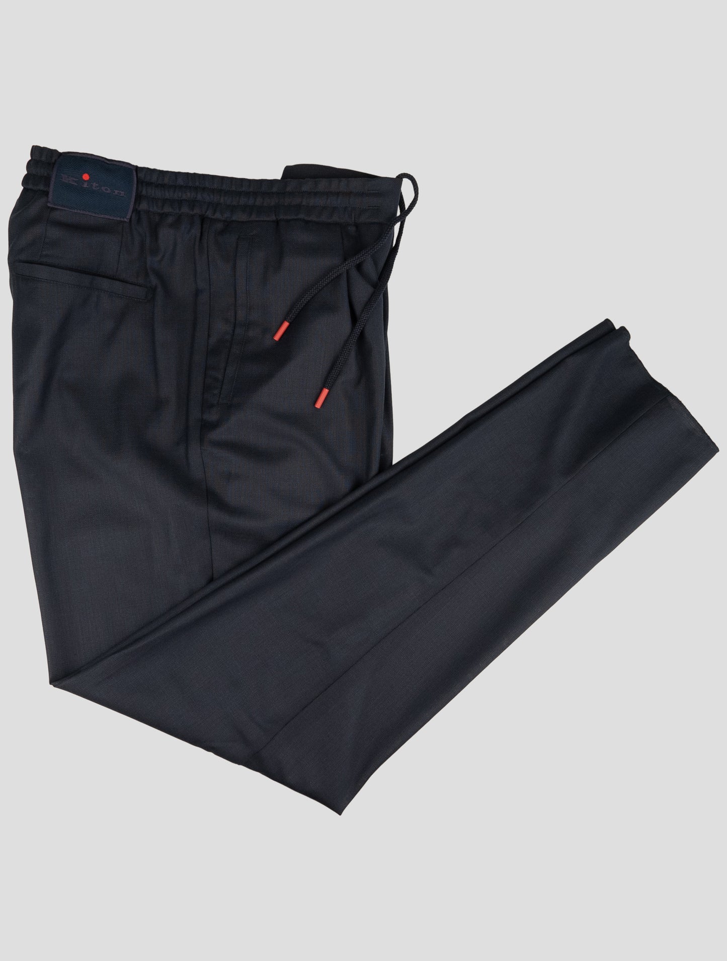 Kiton Blue Wool Pants