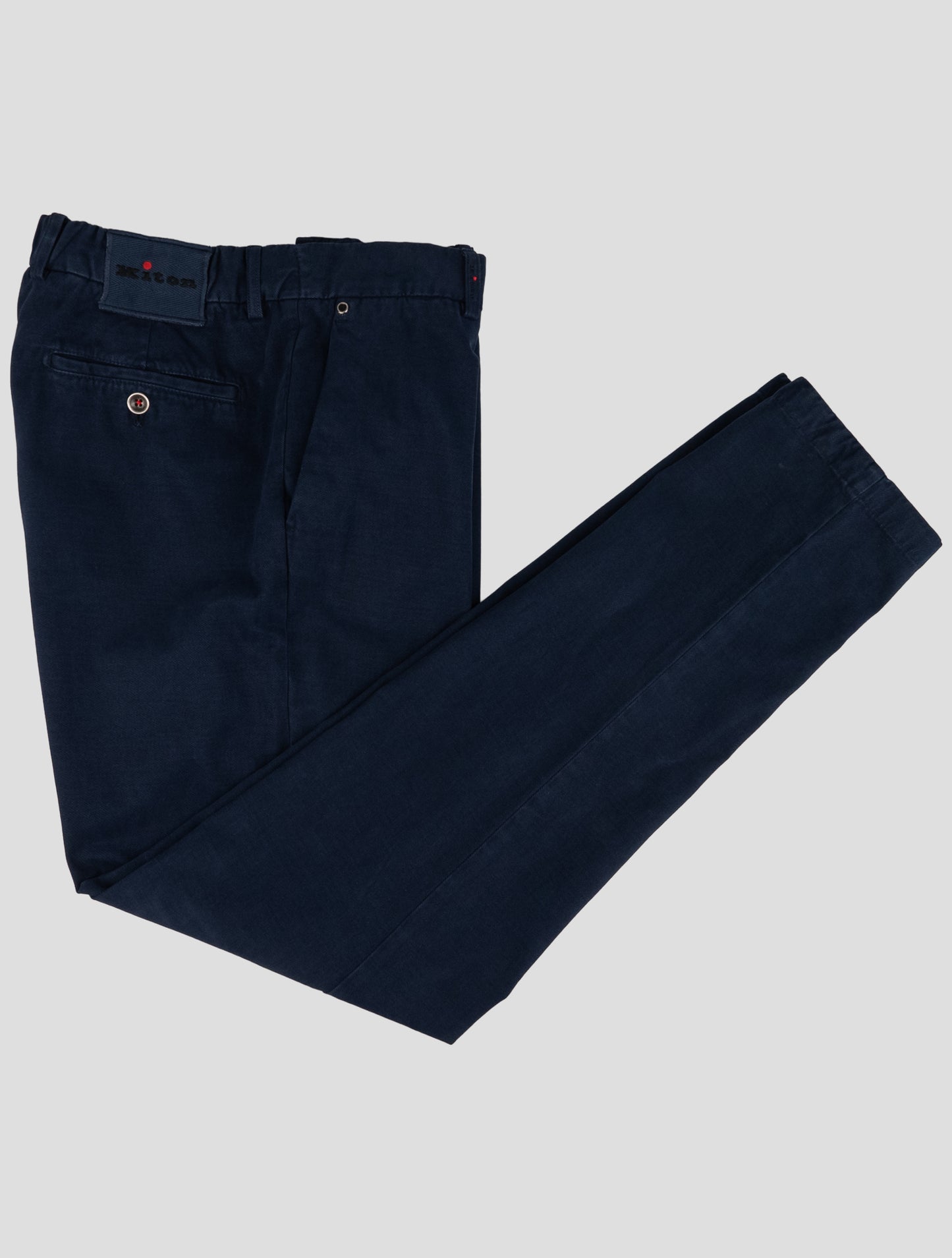 Kiton Blue Cotton Ea Pants