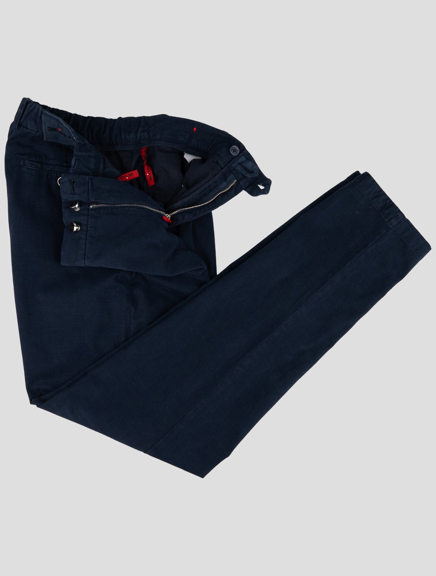 Kiton Blue Cotton Ea Pants