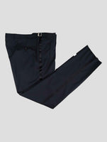 Kiton Blue Wool 150's Dress Pants