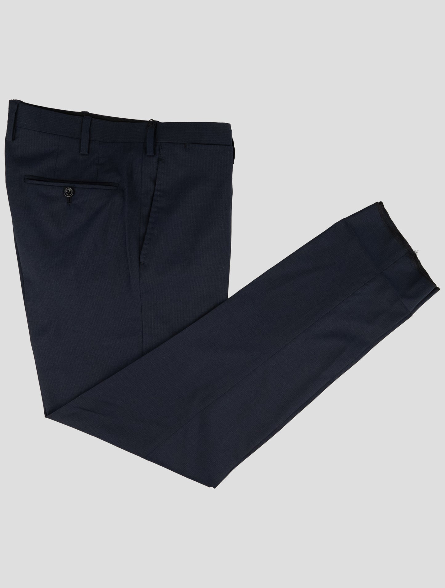 Kiton Blue Wool 14 Micron Pants
