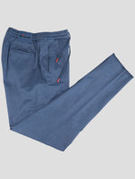 Kiton Blue Lyocell Cotton Ea Pants