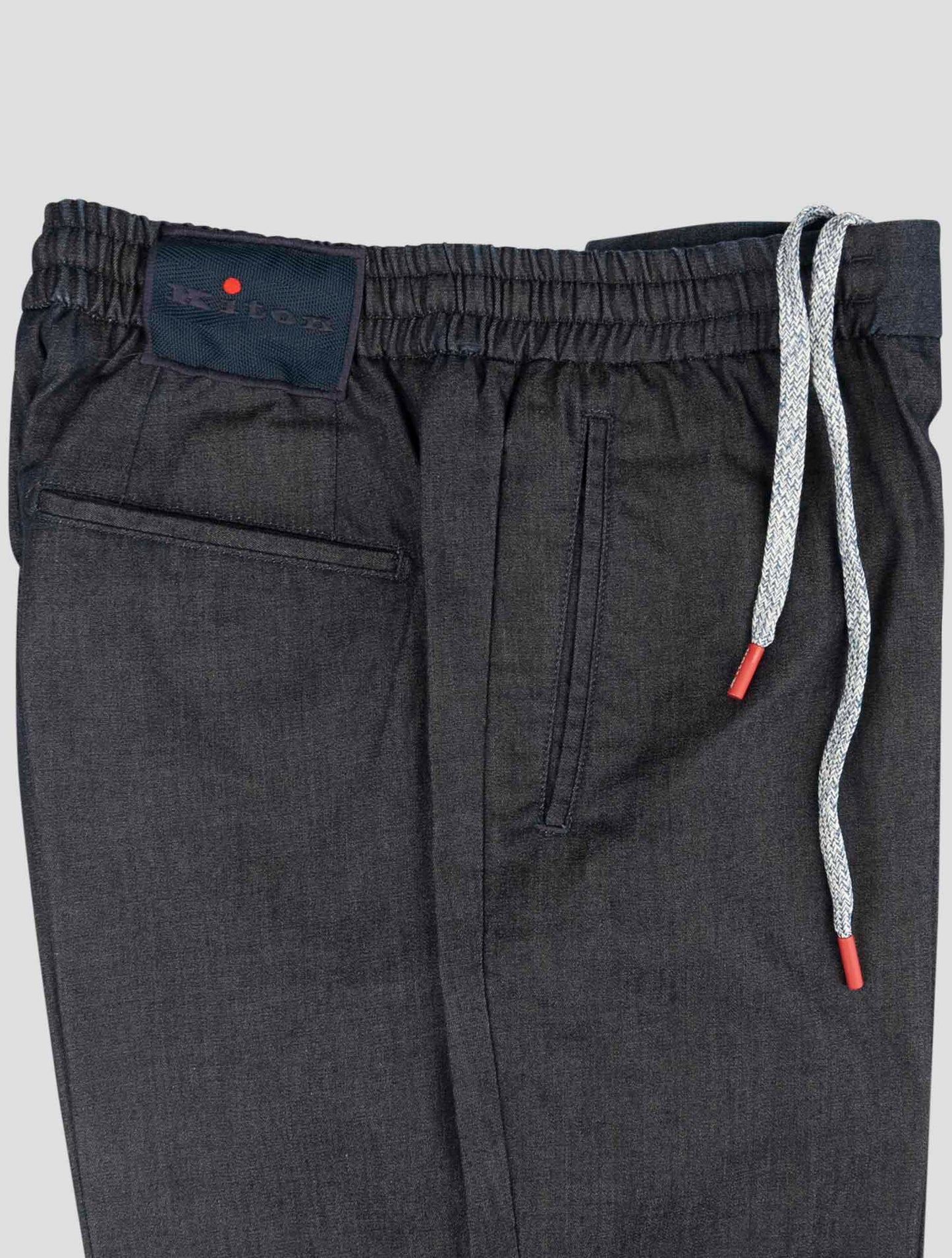 Kiton Blue Cotton Ea Pants