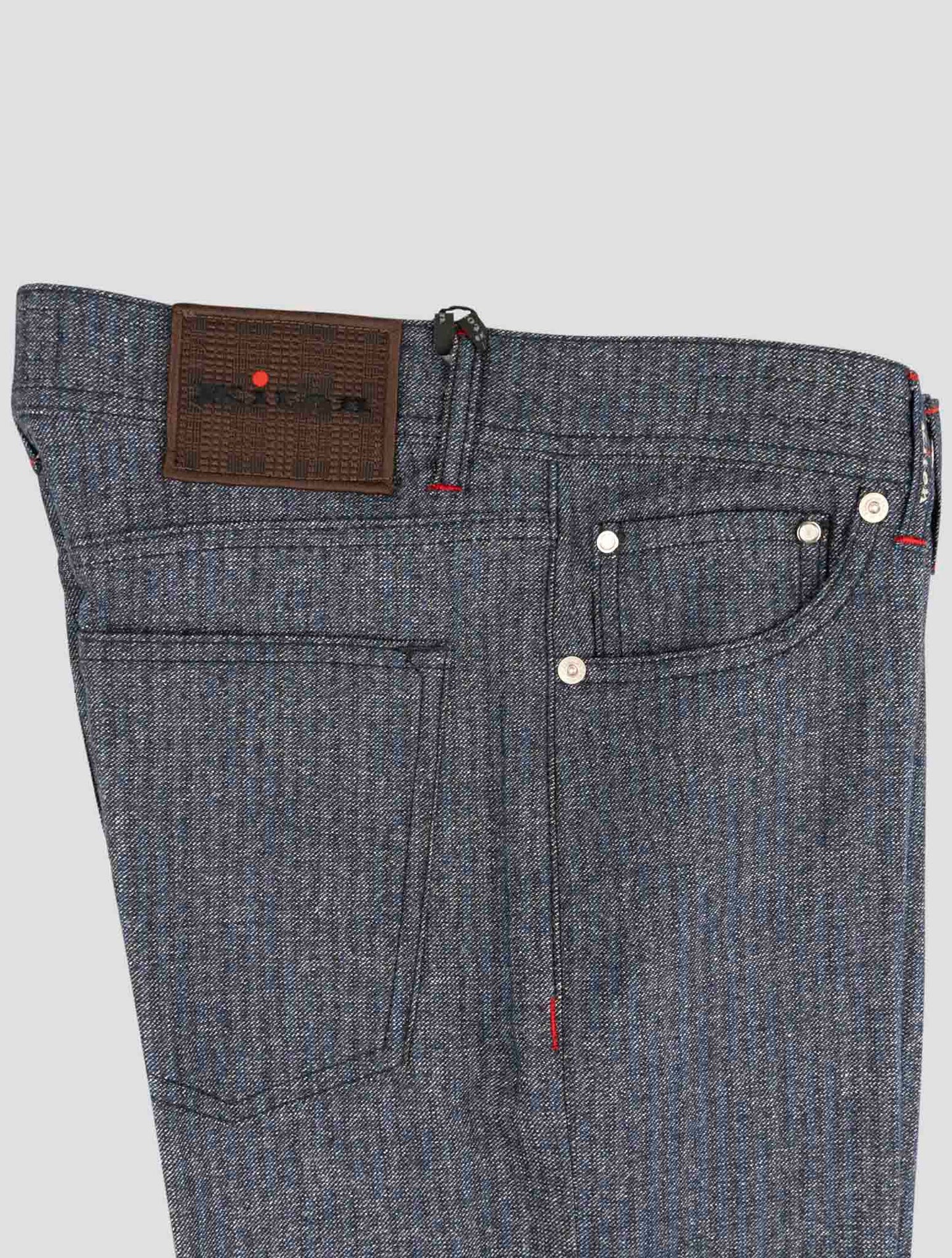 Kiton Blue Wool Pants