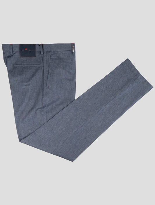 Kiton Blue Cashmere Pants