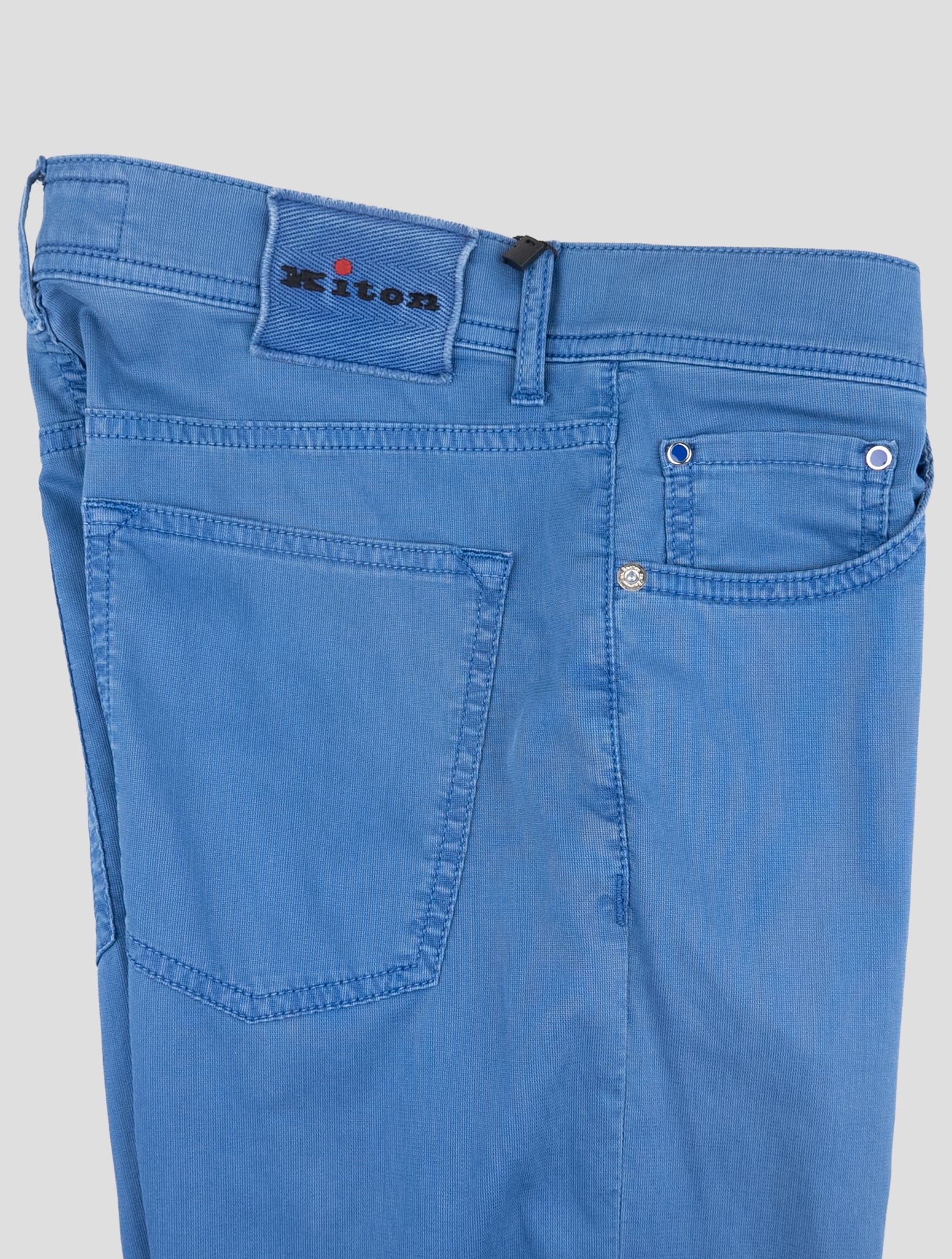 Kiton Blue Cotton Ea Jeans