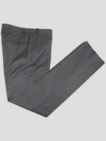 Kiton Dark Gray Wool Dress Pants