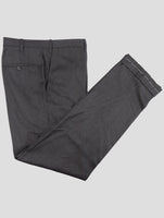 Kiton Dark Gray Wool Dress Pants